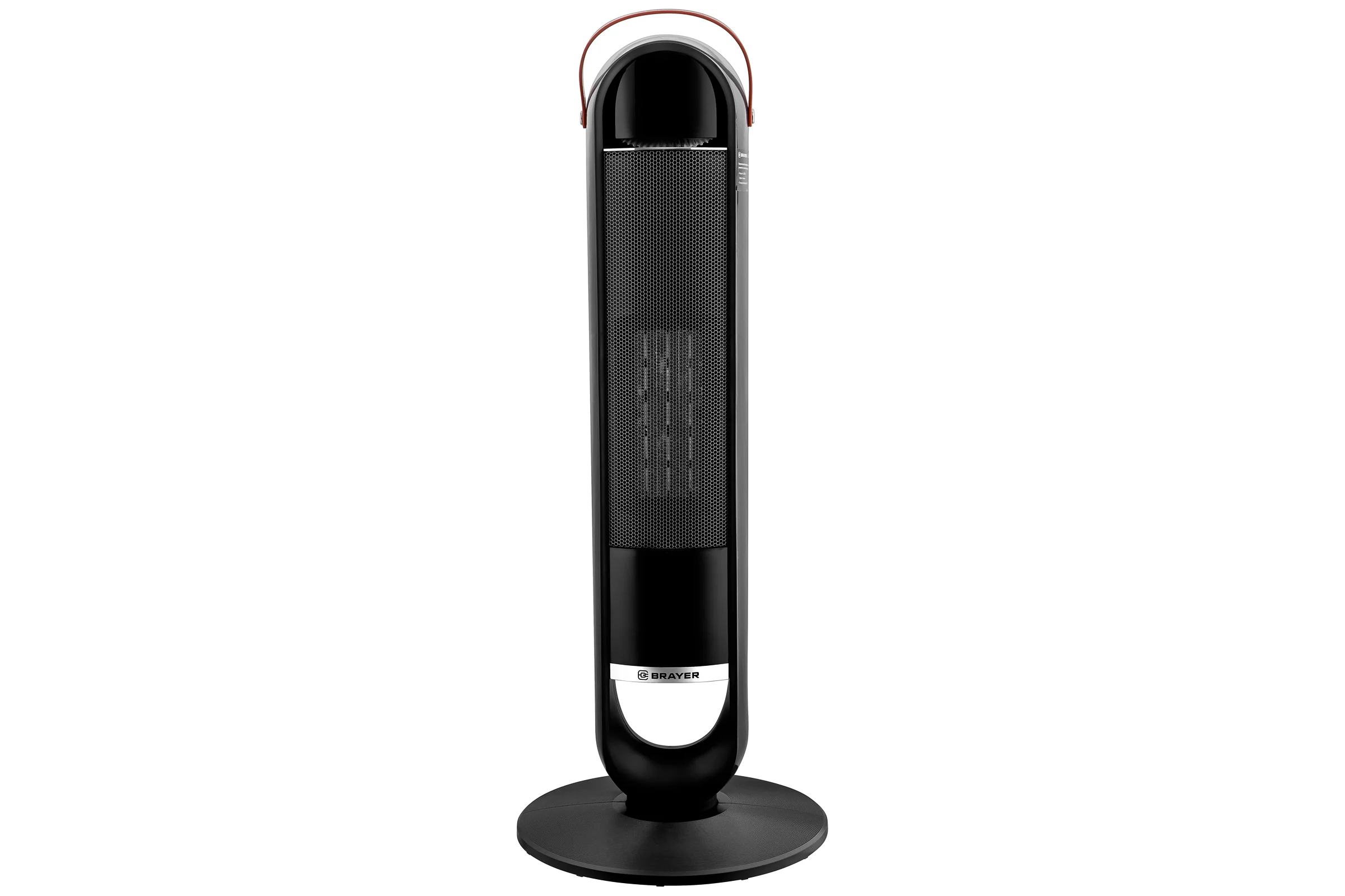 Тепловентилятор BRAYER 4862BR 2000Вт, LED-дисплей, пульт ДУ, таймер 15 ч, площадь 20 кв.м., электронное управление, эффект пламени BR4862