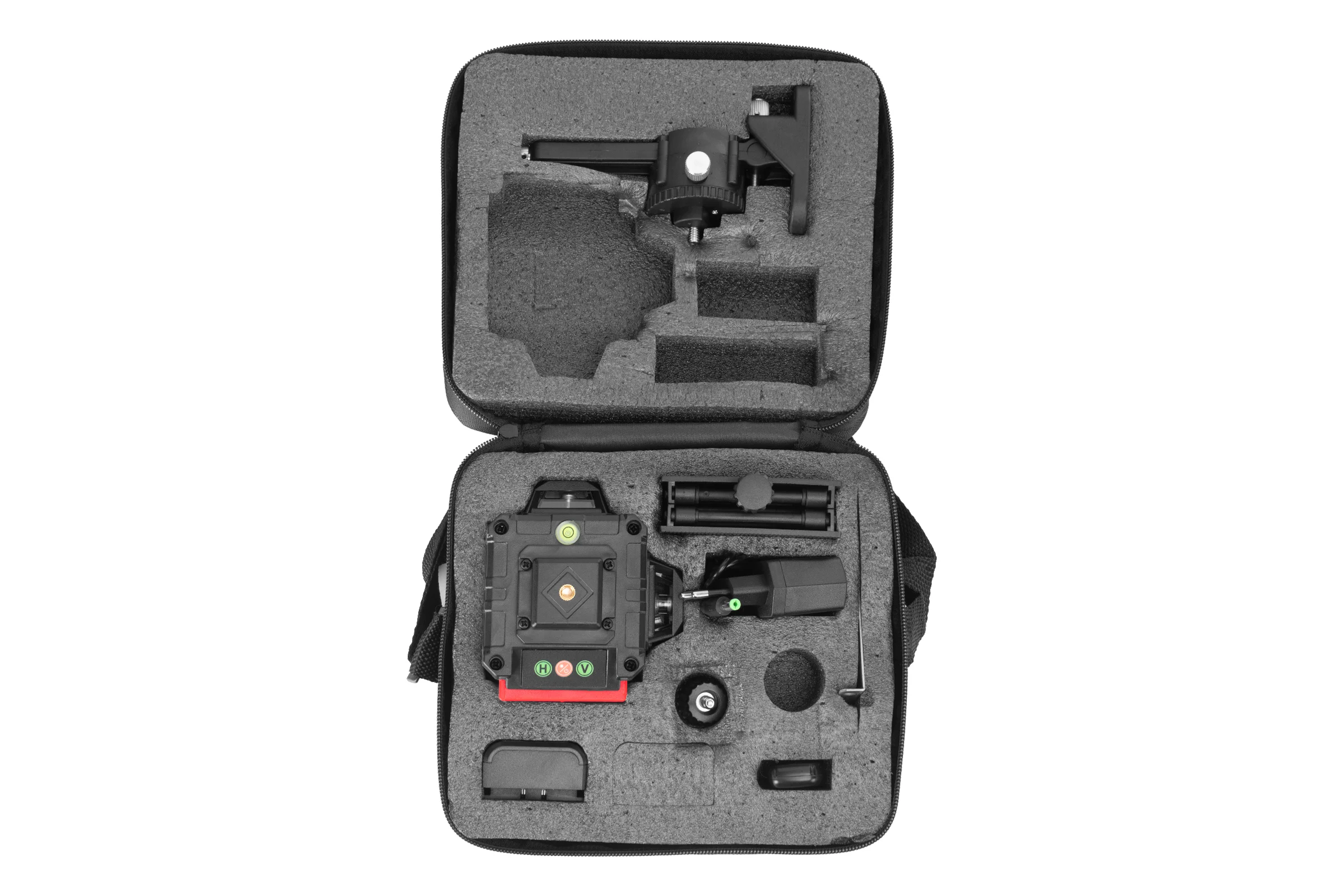 Лазерный уровень м-призм MTX ML 360-4 Pro SET, 30 м, акк. Li 3000 мАч, состоит из 2 частей 350845
