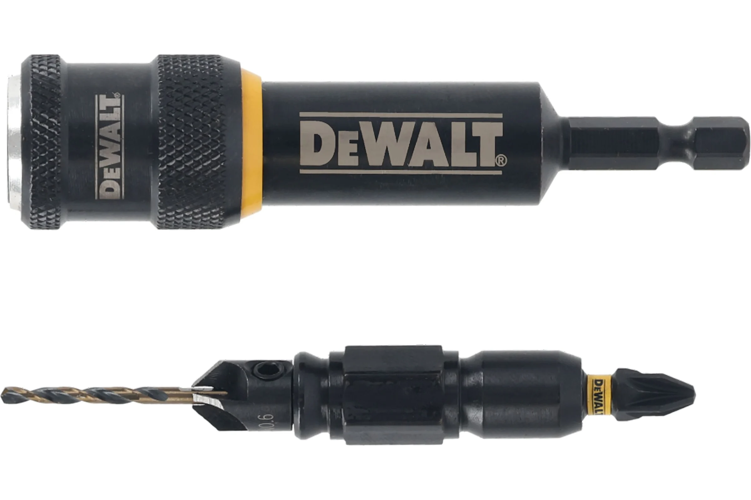 Быстросменный узел DEWALT Flip&Drive DT70786: бита PZ2, 25 мм + пилотное сверло с зенкером, 2.38 мм DT70786-QZ