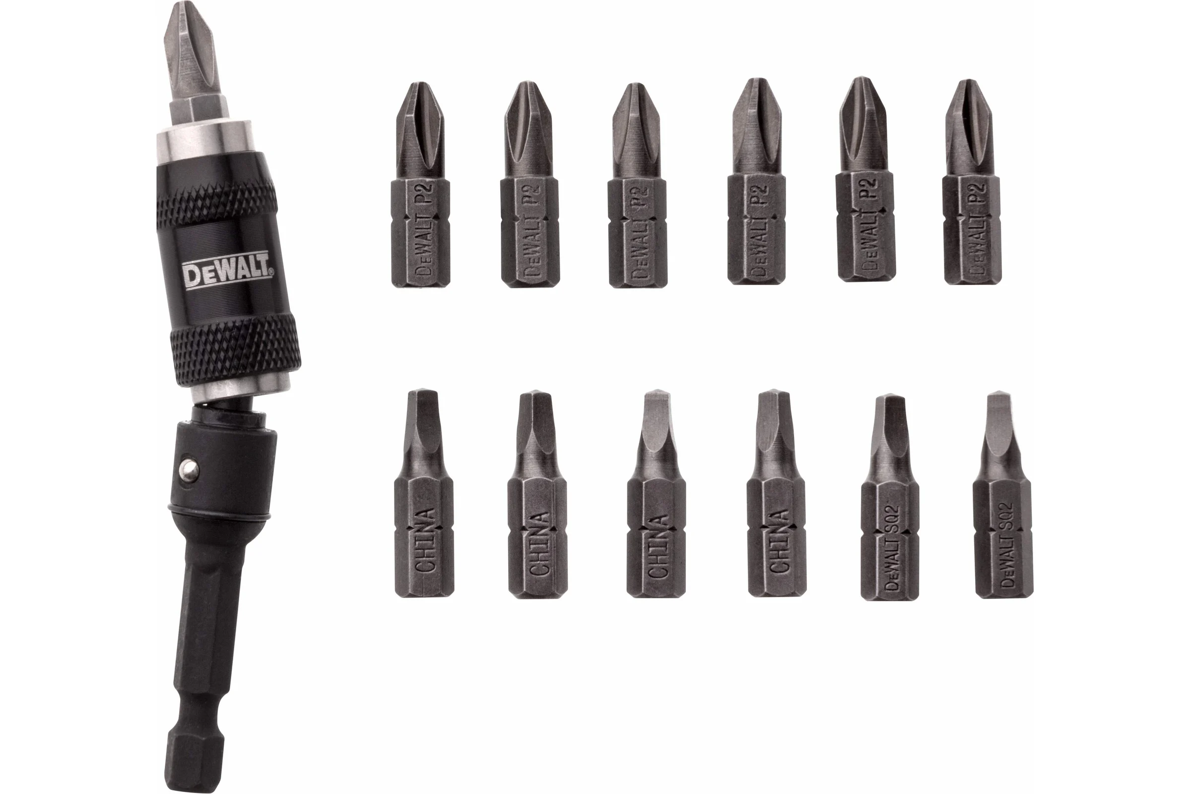 Набор бит DEWALT DWPVTC14, с магнитным держателем, PH2/SQ2, 25 мм, 14 шт DWPVTC14-XJ