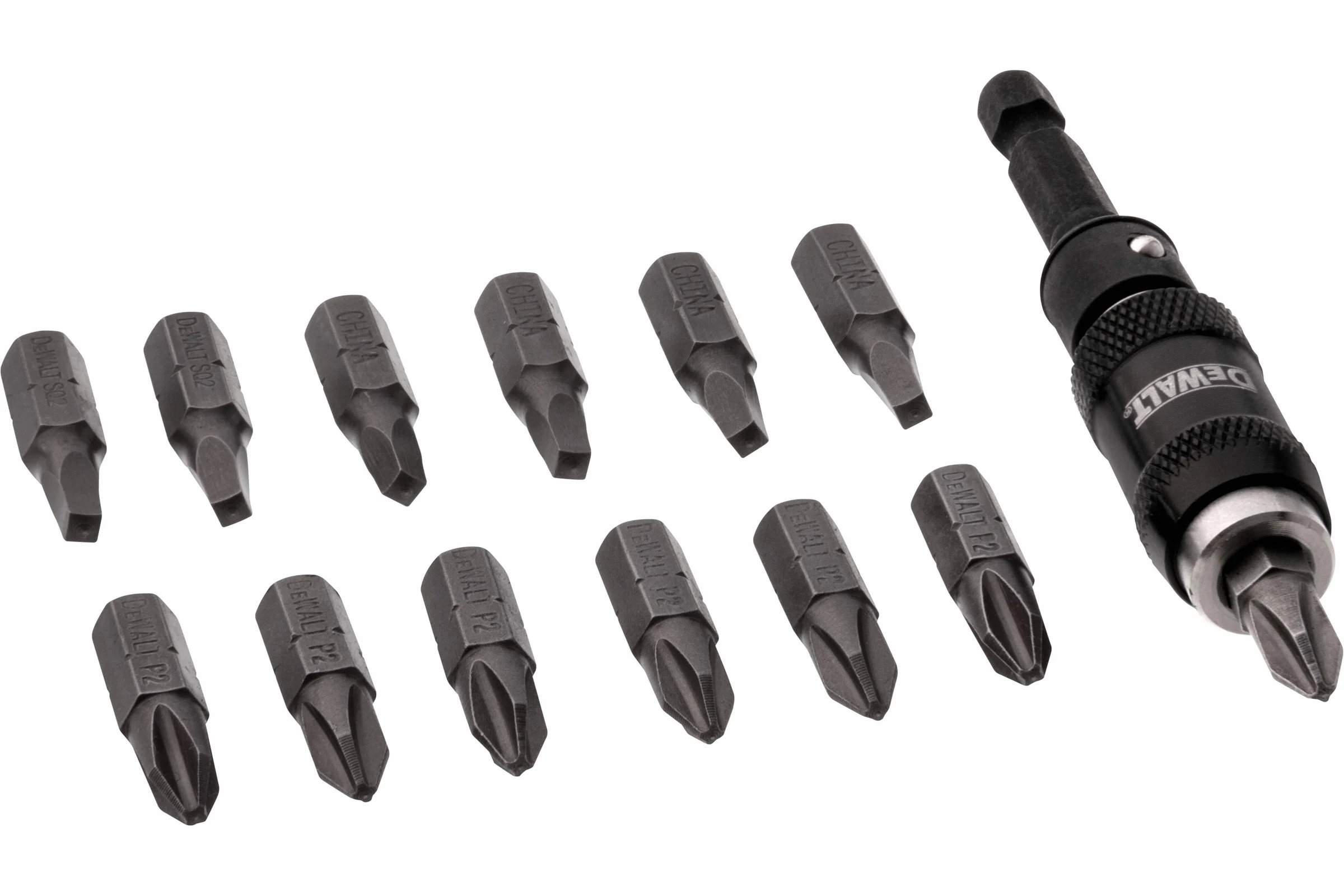 Набор бит DEWALT DWPVTC14, с магнитным держателем, PH2/SQ2, 25 мм, 14 шт DWPVTC14-XJ