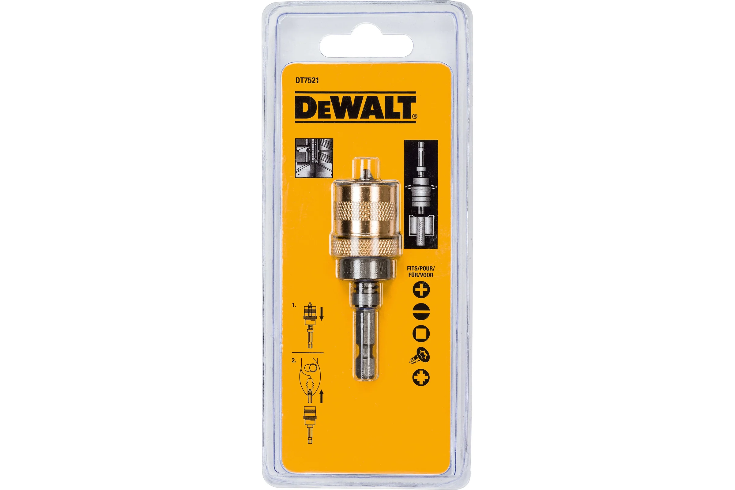 Держатель для бит DEWALT DT7521, с ограничителем глубины, 75 мм DT7521-QZ