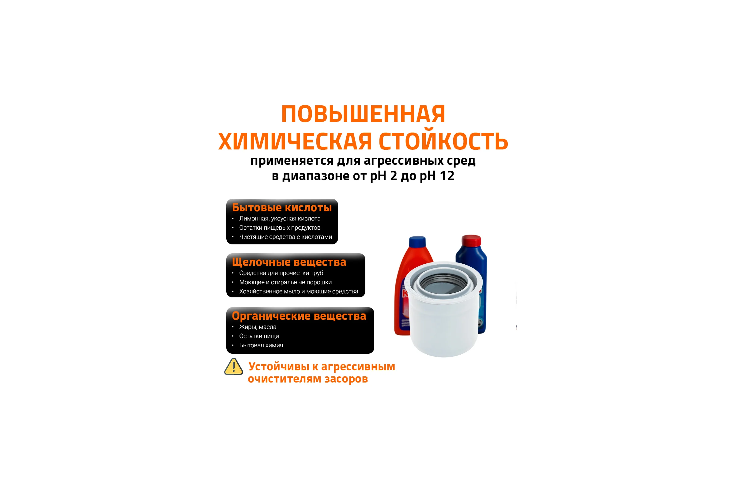 Редукция суперкороткая для внутренней канализации Ostendorf HTRSKw 50/32 мм, ПП, белый 559915