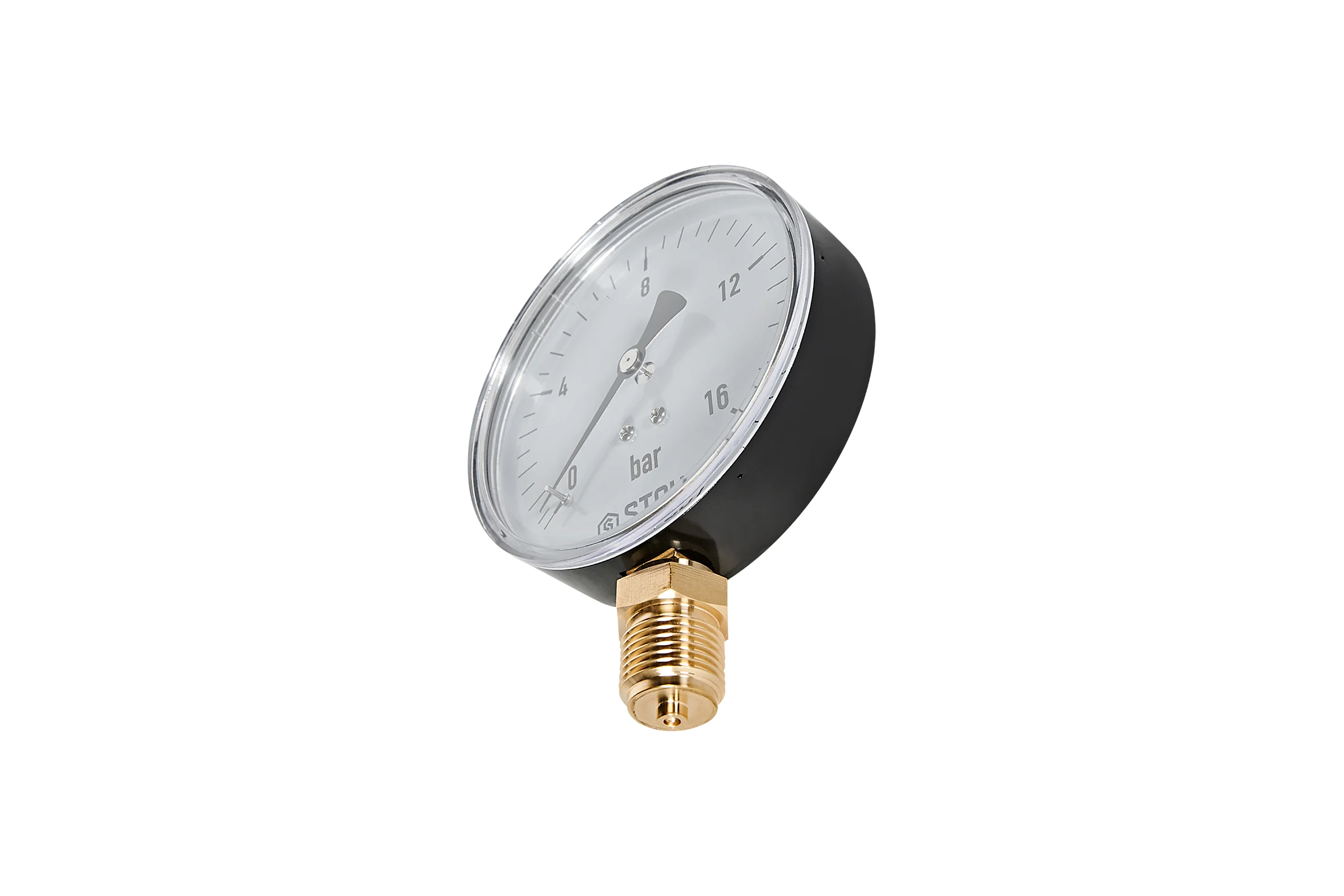 Манометр радиальный STOUT SIM-1010-101615 корпус Dn 100 мм 1/2, 0...16 ба RG0094NU9EUE84