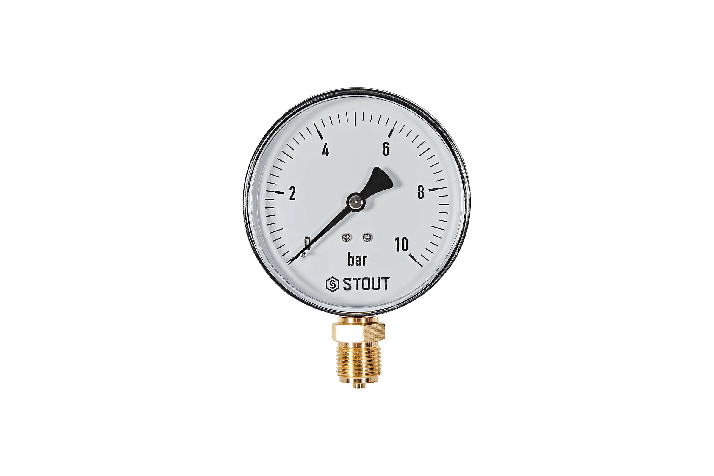 Манометр радиальный STOUT SIM-1010-101015 корпус Dn 100 мм 1/2, 0...10 ба RG0094NU9EUEFT