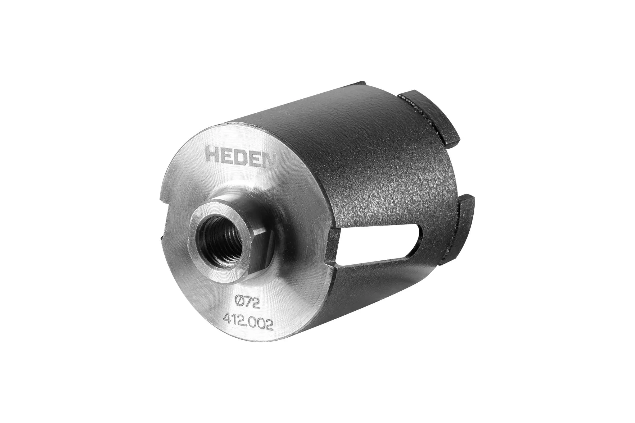 Коронка алмазная для подрозетников HEDEN 72x65 мм, М16, 5 сегментов, боковая, арт. 412.002