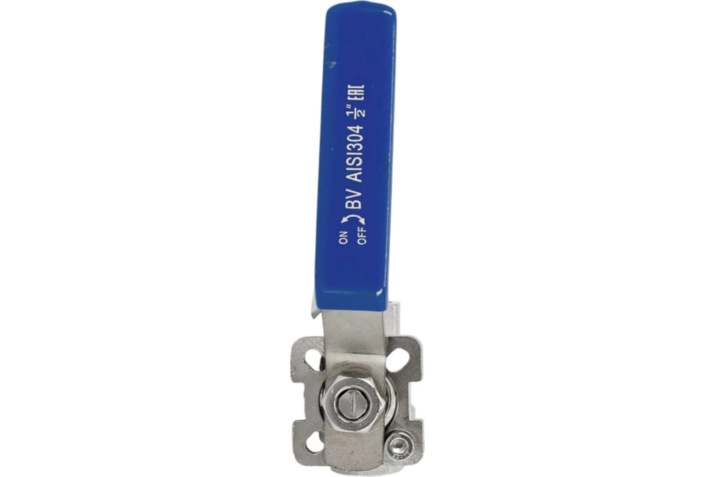 Кран шаровый муфтовый под привод NEWKEY (2PC) нержавеющий, AISI304 DN15 (1/2"), (CF8), PN64 NK-BMp15/4