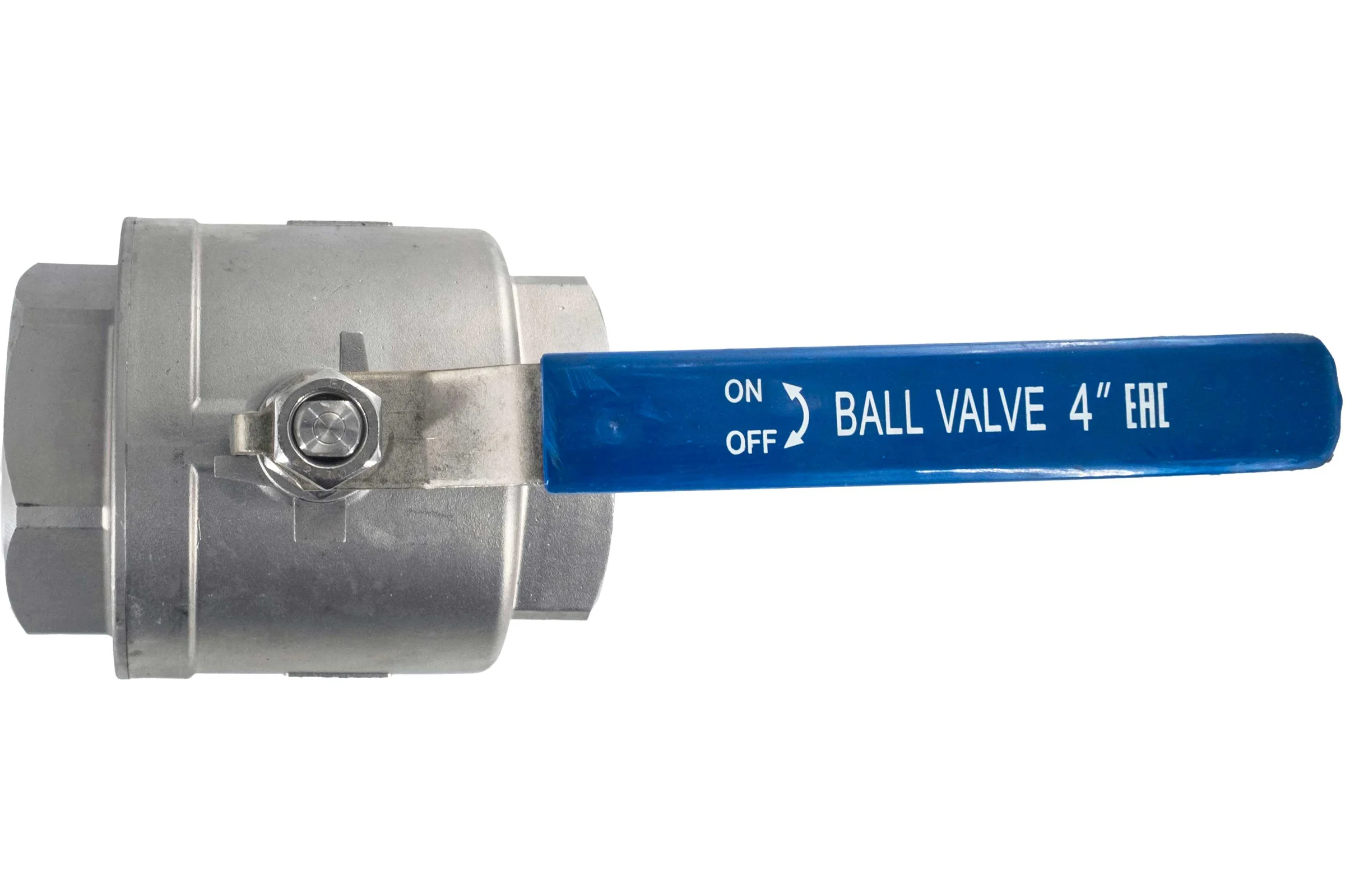 Кран шаровый муфтовый двусоставной нержавеющий NEWKEY (2PC) AISI304 DN 100 (4"), (CF8), PN16 NK-BML100/4