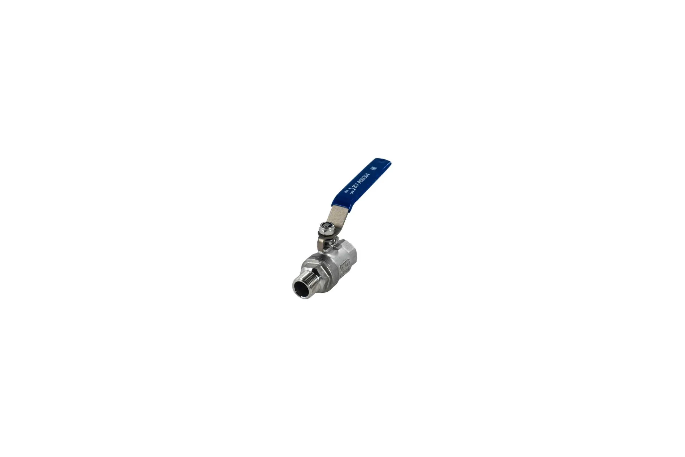 Кран шаровый муфтовый двусоставной NEWKEY (2PC) ВР/НР, нержавеющий AISI304 DN25 (1"), (CF8), PN64 NK-BMFL25/4
