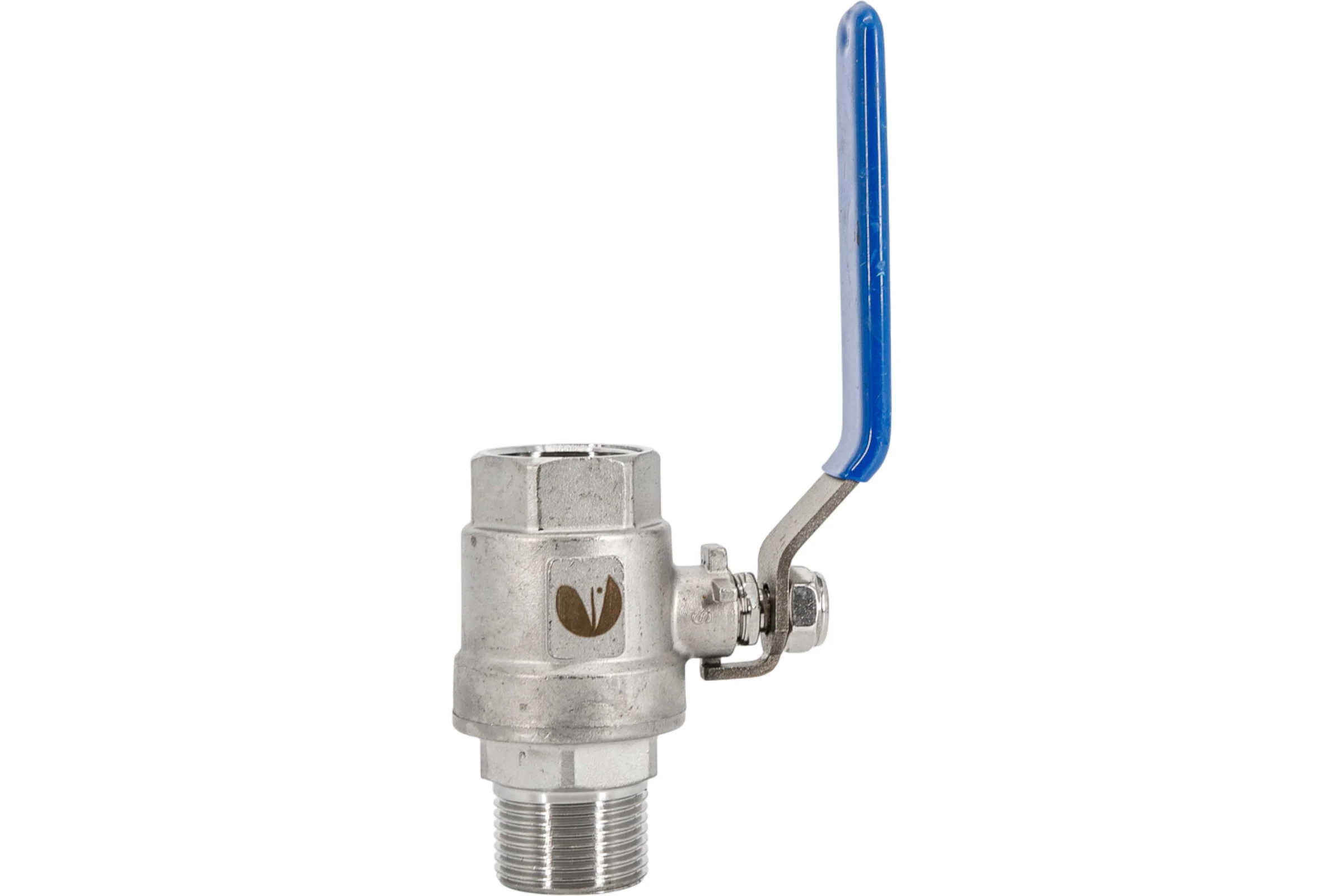 Кран шаровый муфтовый двусоставной NEWKEY (2PC) ВР/НР, нержавеющий AISI304 DN25 (1"), (CF8), PN64 NK-BMFL25/4