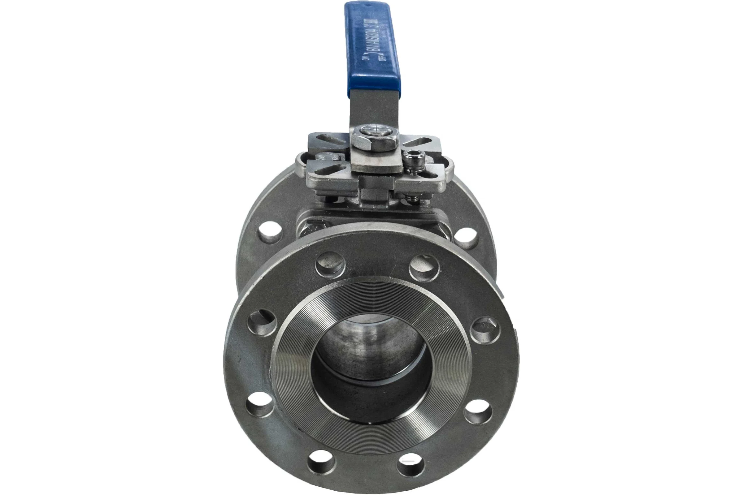 Кран шаровый фланцевый под привод нержавеющий NEWKEY (2PC), AISI304 DN80 (3"), (CF8), PN16 NK-BFtp(2PC)80/4