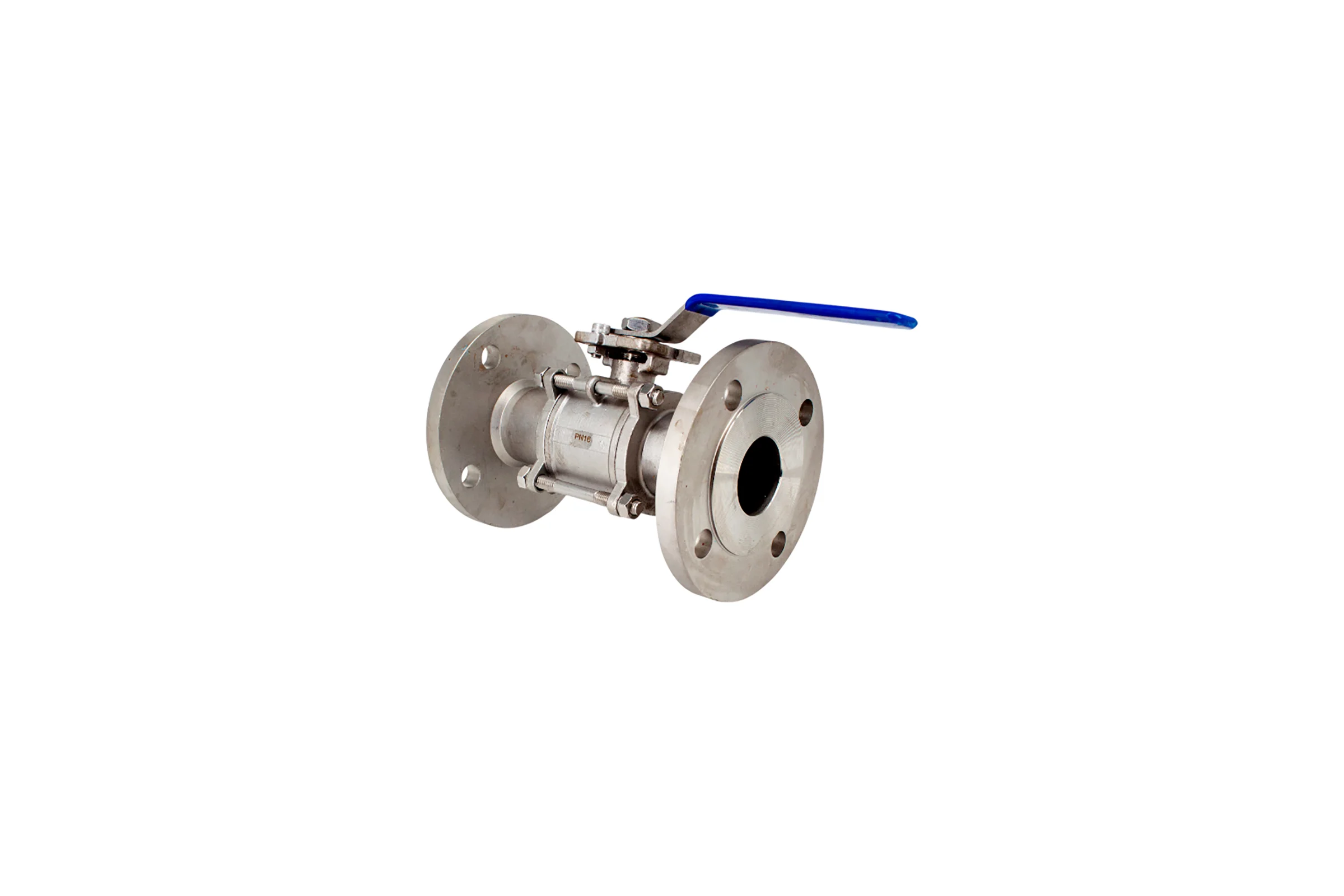 Кран шаровый фланцевый под привод нержавеющий NEWKEY (3PC), AISI304 DN50 (2"), (CF8), PN16 NK-BFp50/4