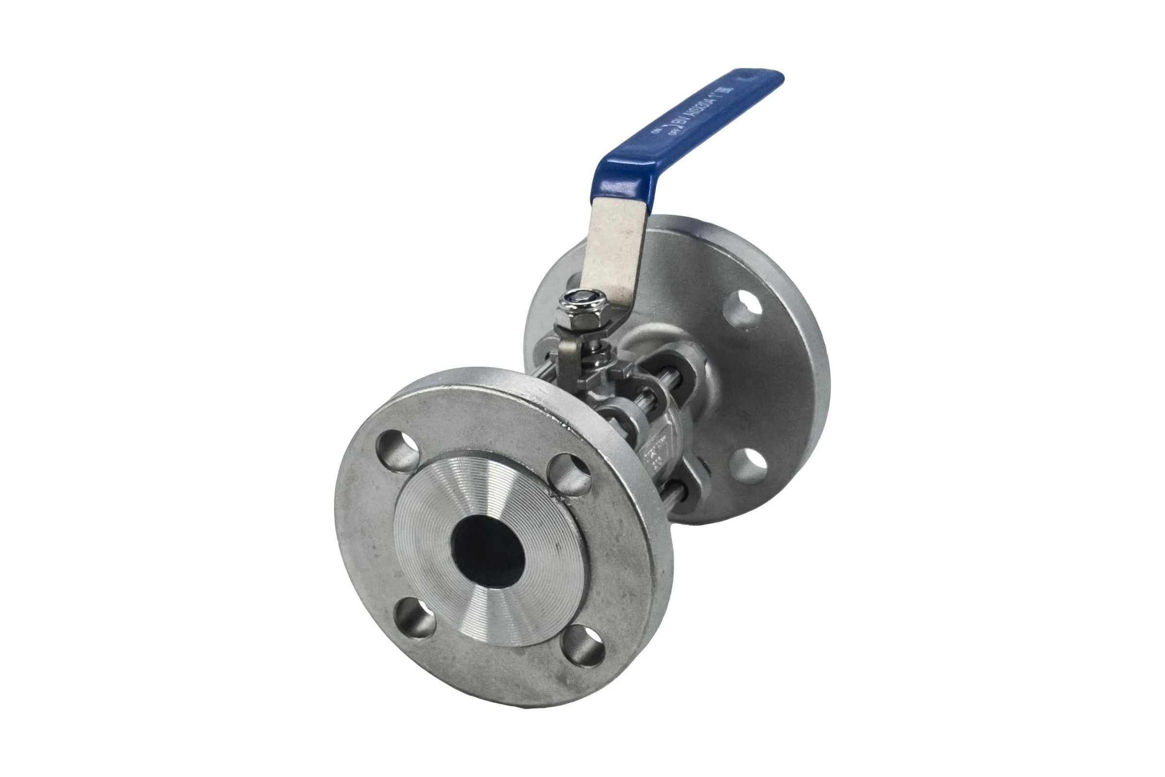Кран шаровый фланцевый трехсоставной нержавеющий NEWKEY (3PC), AISI304 DN25 (1"), (CF8), PN16 NK-BF25/4