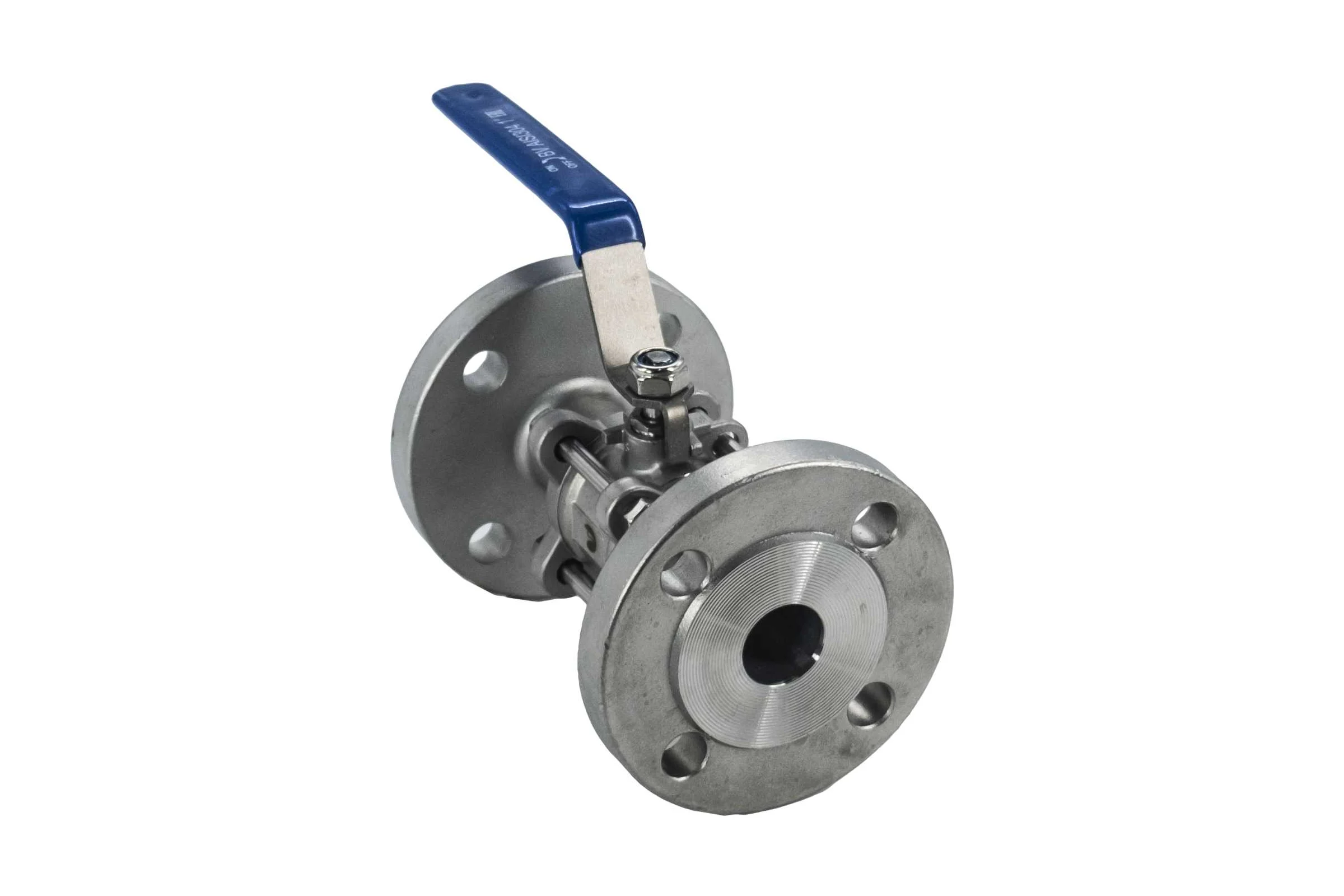 Кран шаровый фланцевый трехсоставной нержавеющий NEWKEY (3PC), AISI304 DN25 (1"), (CF8), PN16 NK-BF25/4