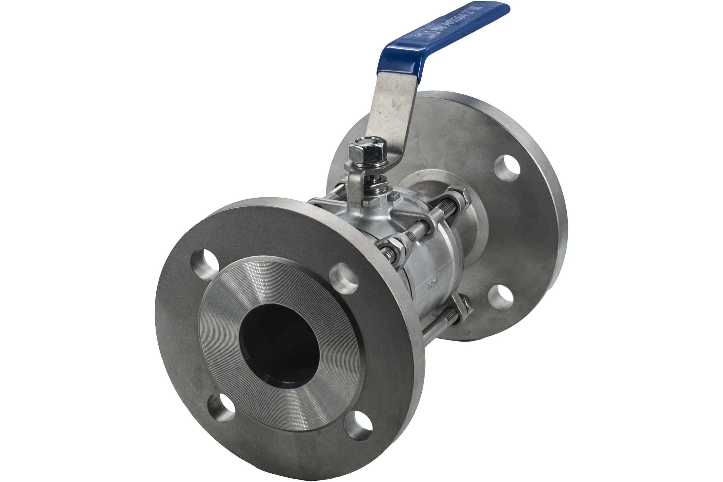 Кран шаровый фланцевый трехсоставной нержавеющий NEWKEY (3PC), AISI304 DN50 (2"), (CF8), PN16 NK-BF50/4
