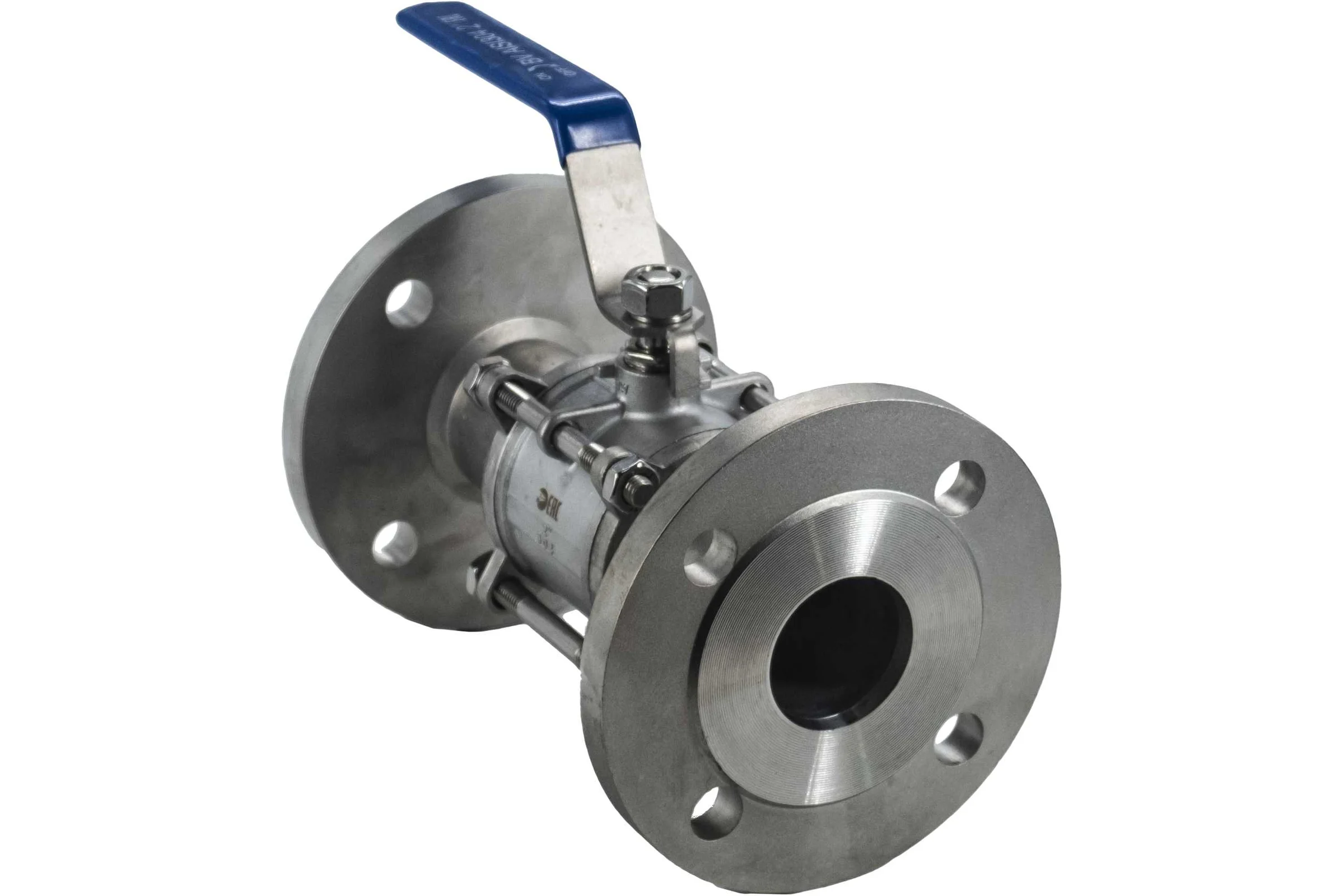 Кран шаровый фланцевый трехсоставной нержавеющий NEWKEY (3PC), AISI304 DN50 (2"), (CF8), PN16 NK-BF50/4
