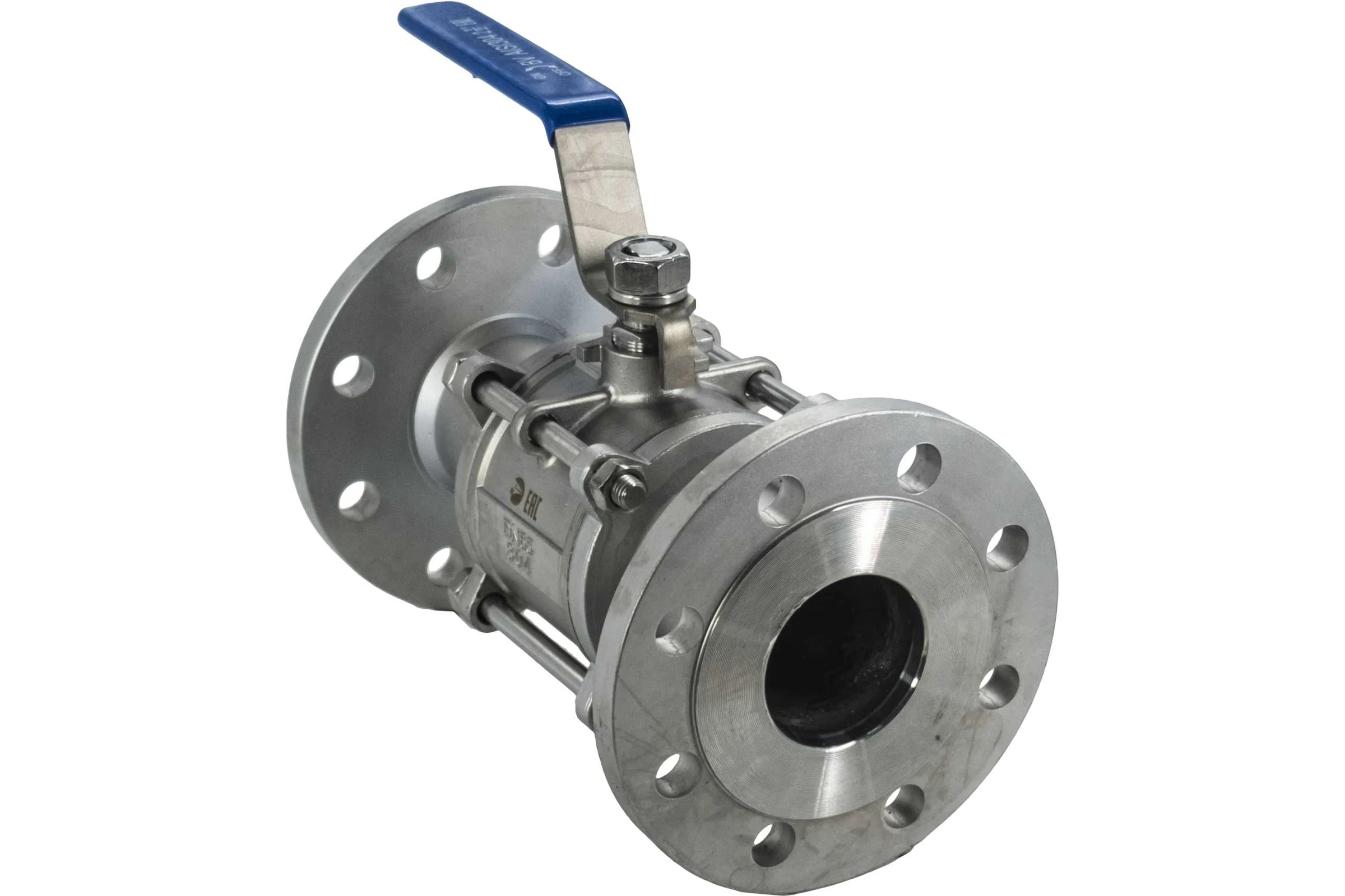 Кран шаровый фланцевый трехсоставной нержавеющий NEWKEY (3PC), AISI304 DN65 (2_1/2"), (CF8), PN16 NK-BF65/4