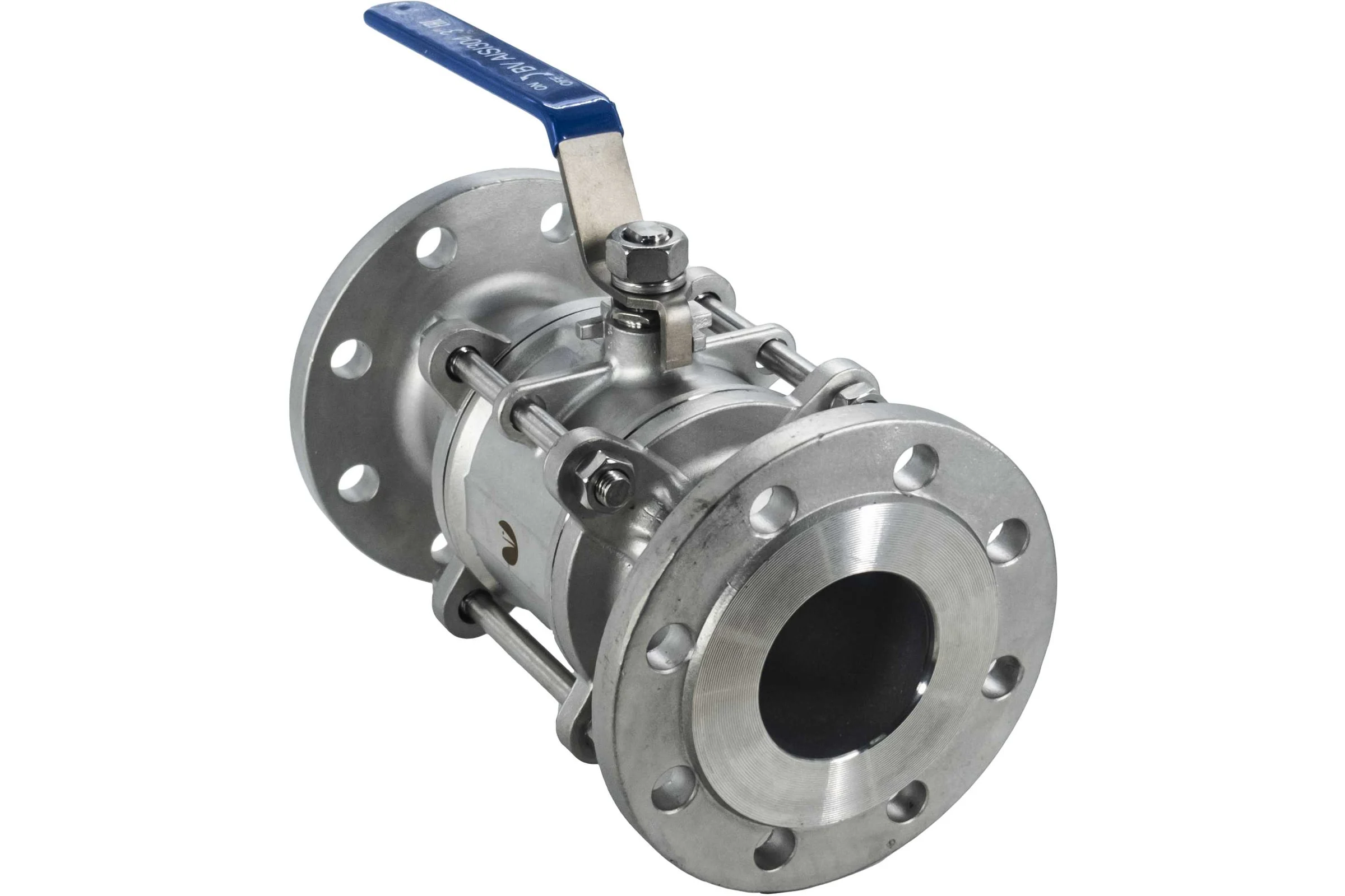Кран шаровый фланцевый трехсоставной нержавеющий NEWKEY (3PC), AISI304 DN80 (3"), (CF8), PN16 NK-BF80/4
