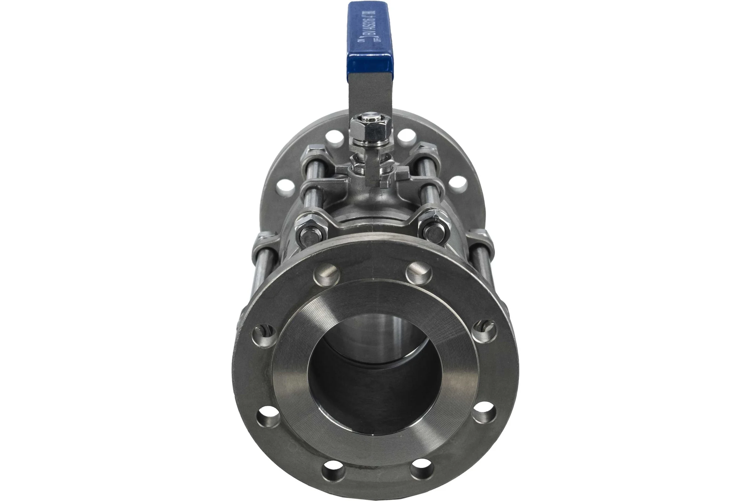 Кран шаровый фланцевый трехсоставной нержавеющий NEWKEY (3PC), AISI316 DN 100 (4"), (CF8M), PN16 NK-BF100/6