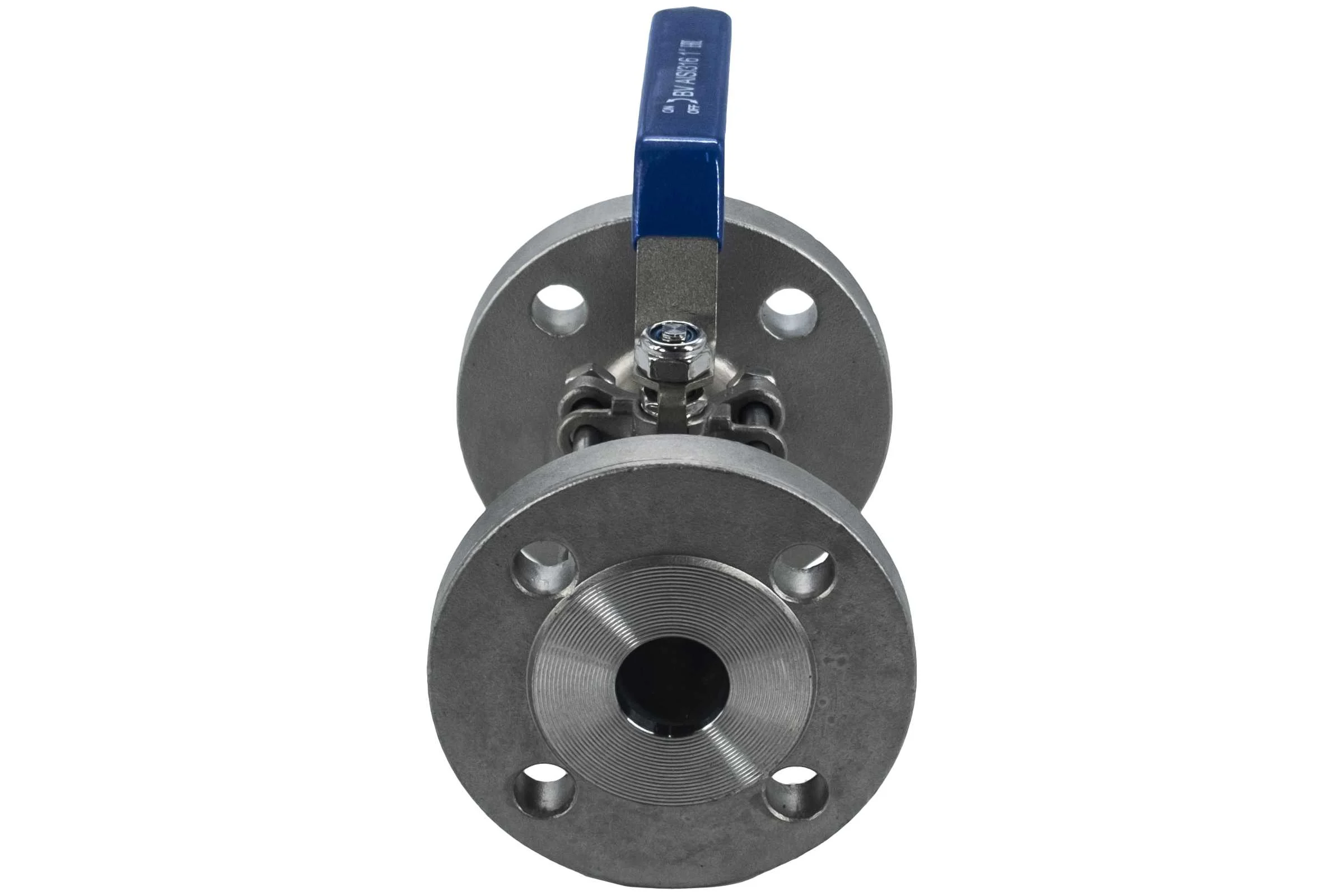 Кран шаровый фланцевый трехсоставной нержавеющий NEWKEY (3PC), AISI316 DN25 (1"), (CF8M), PN16 NK-BF25/6