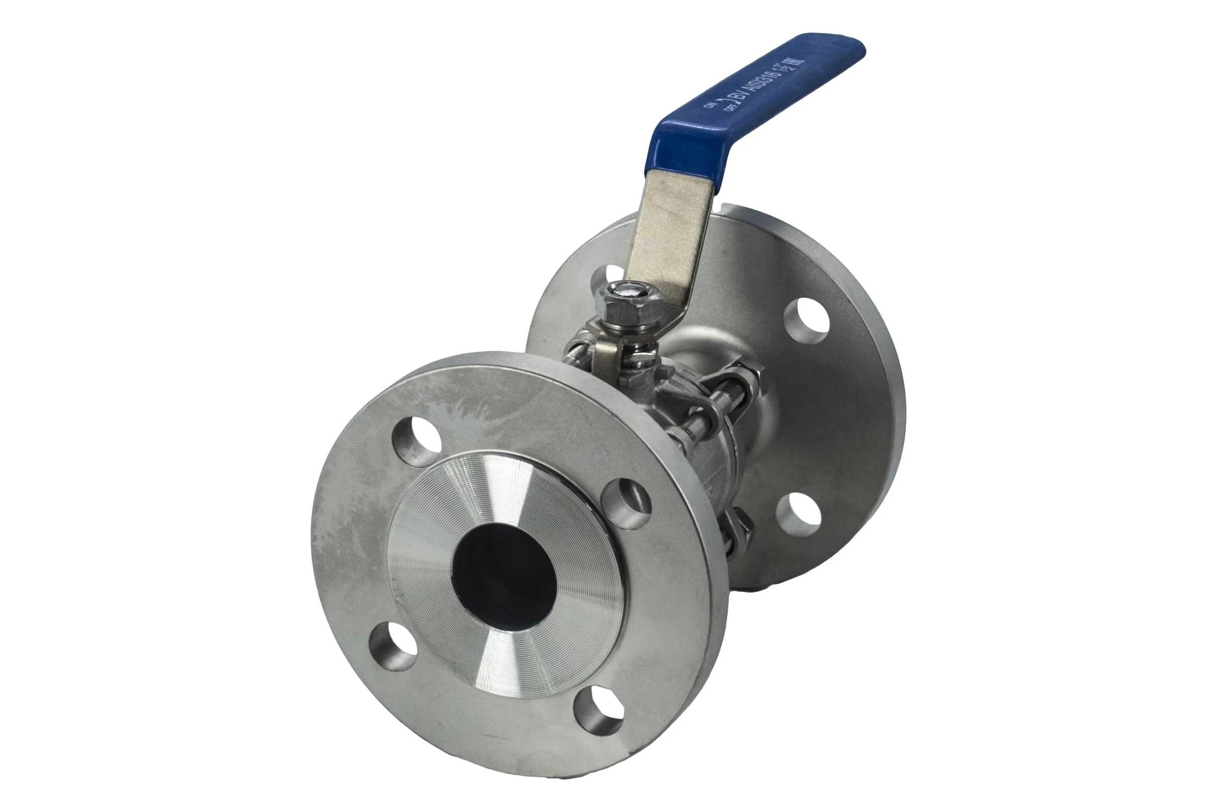 Кран шаровый фланцевый трехсоставной нержавеющий NEWKEY (3PC), AISI316 DN40 (1_1/2"), (CF8M), PN16 NK-BF40/6