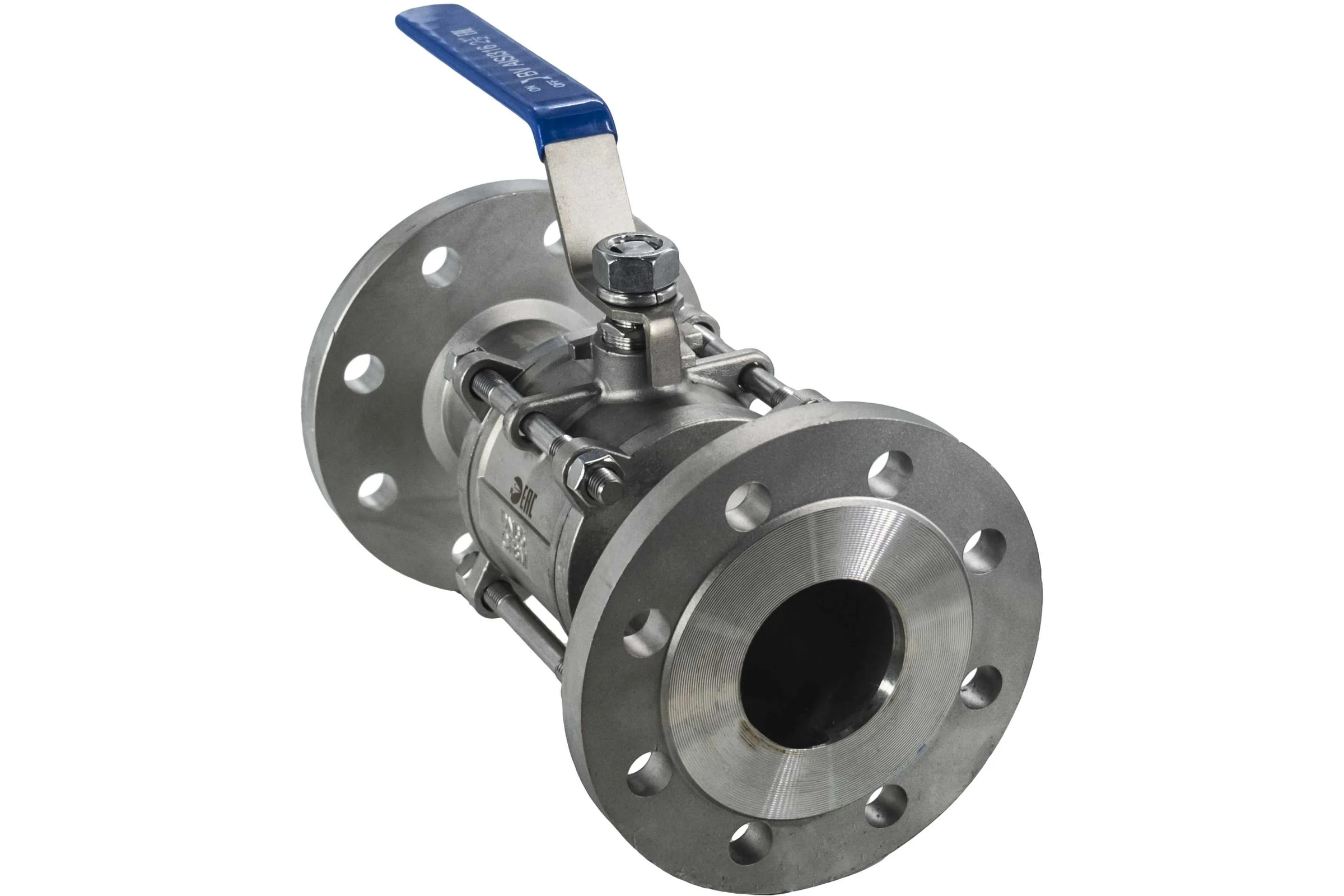 Кран шаровый фланцевый трехсоставной нержавеющий NEWKEY (3PC), AISI316 DN65 (2_1/2"), (CF8M), PN16 NK-BF65/6