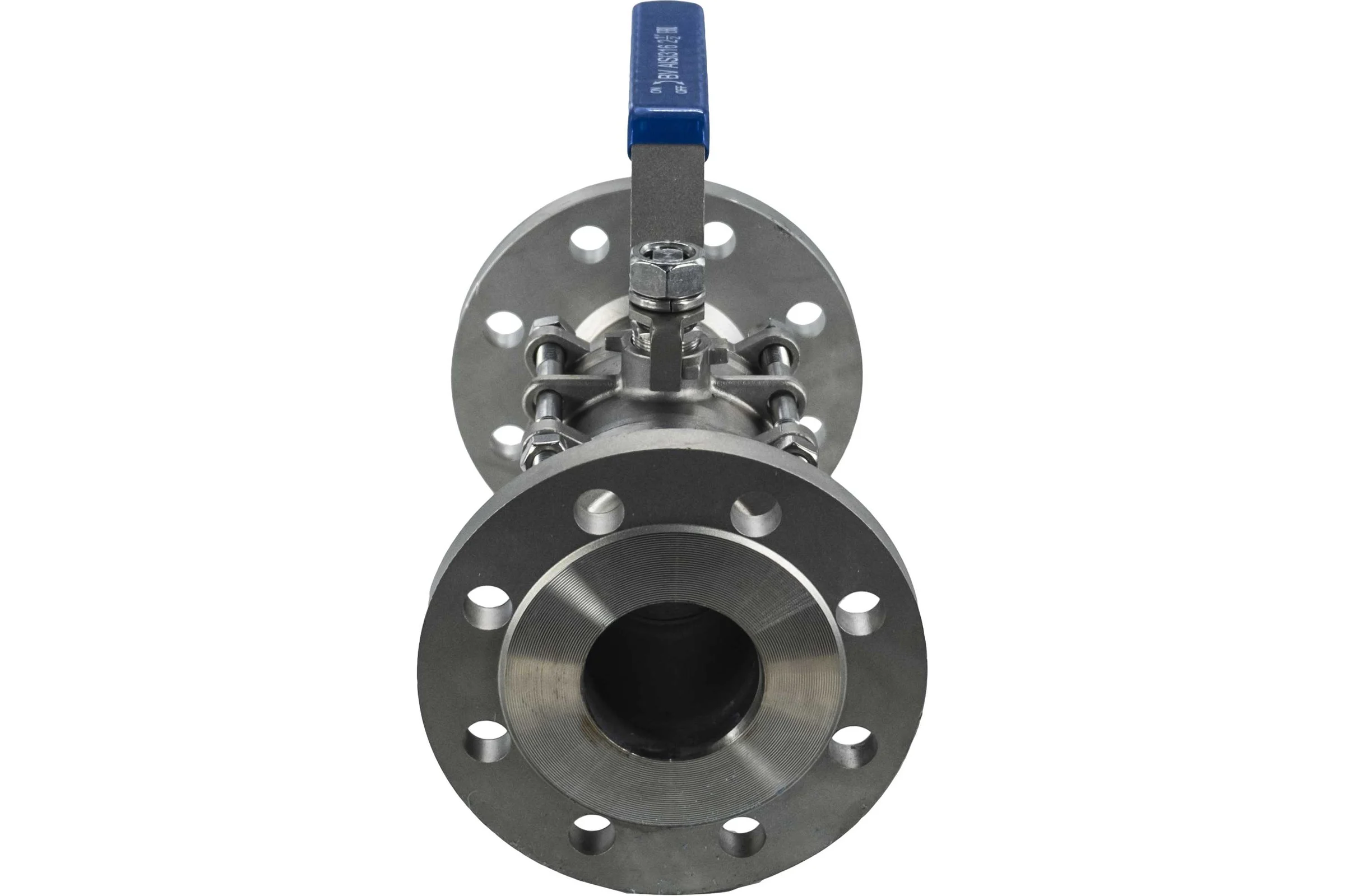 Кран шаровый фланцевый трехсоставной нержавеющий NEWKEY (3PC), AISI316 DN65 (2_1/2"), (CF8M), PN16 NK-BF65/6