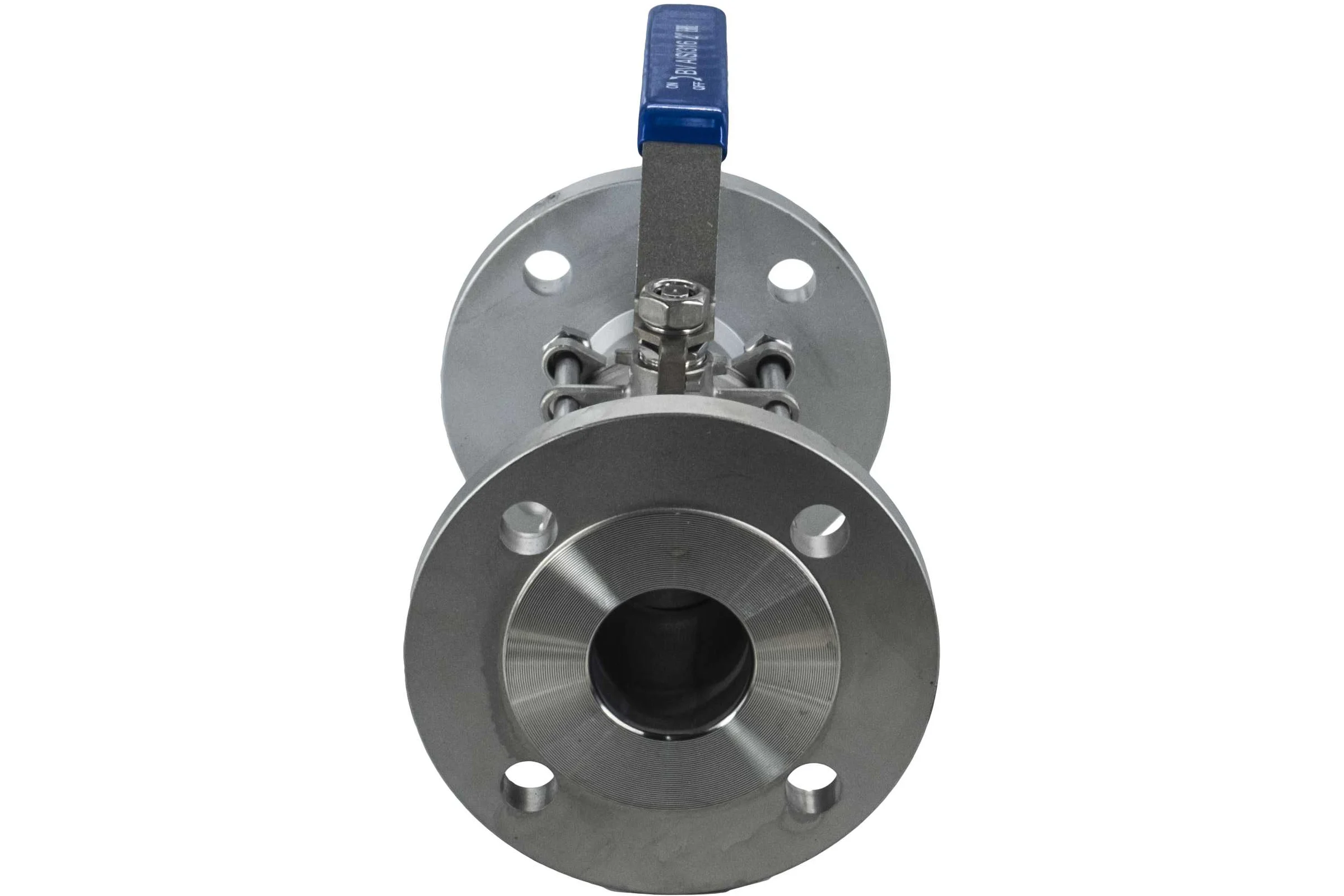 Кран шаровый фланцевый трехсоставной нержавеющий NEWKEY (3PC), AISI316 DN50 (2"), (CF8M), PN16 NK-BF50/6