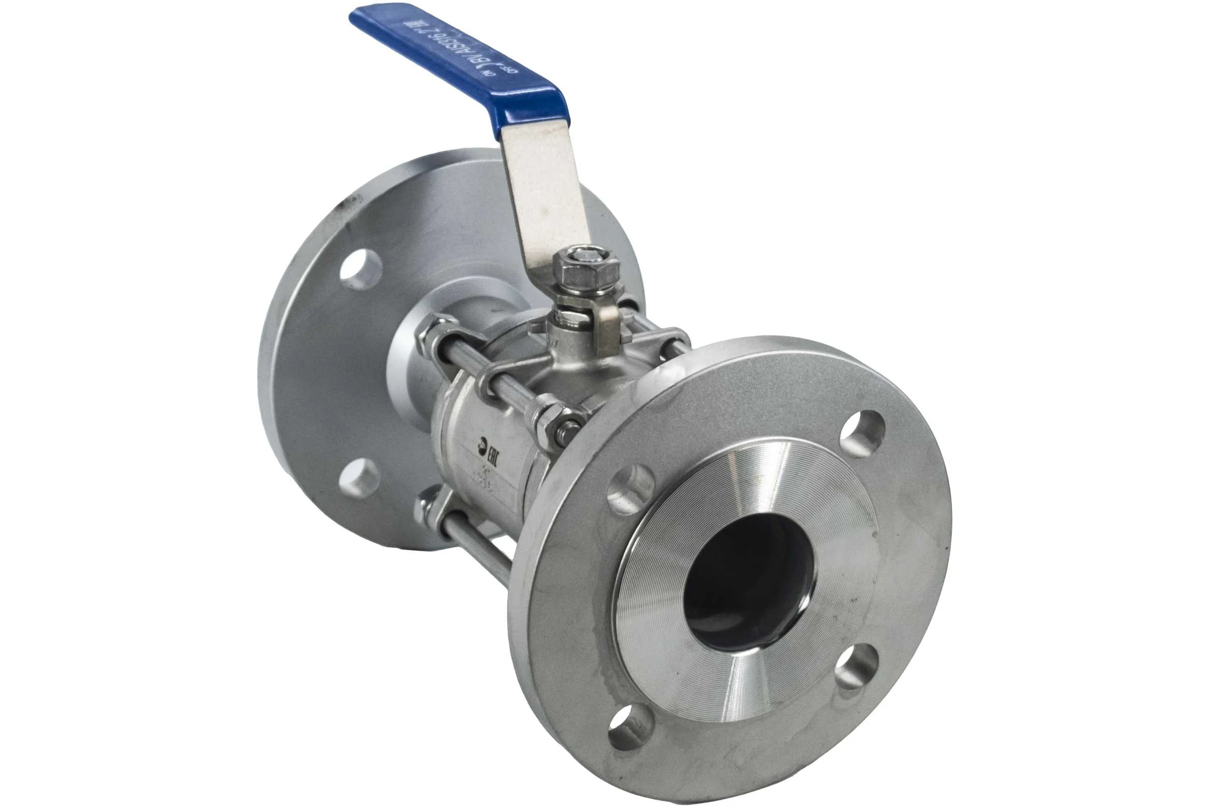 Кран шаровый фланцевый трехсоставной нержавеющий NEWKEY (3PC), AISI316 DN50 (2"), (CF8M), PN16 NK-BF50/6