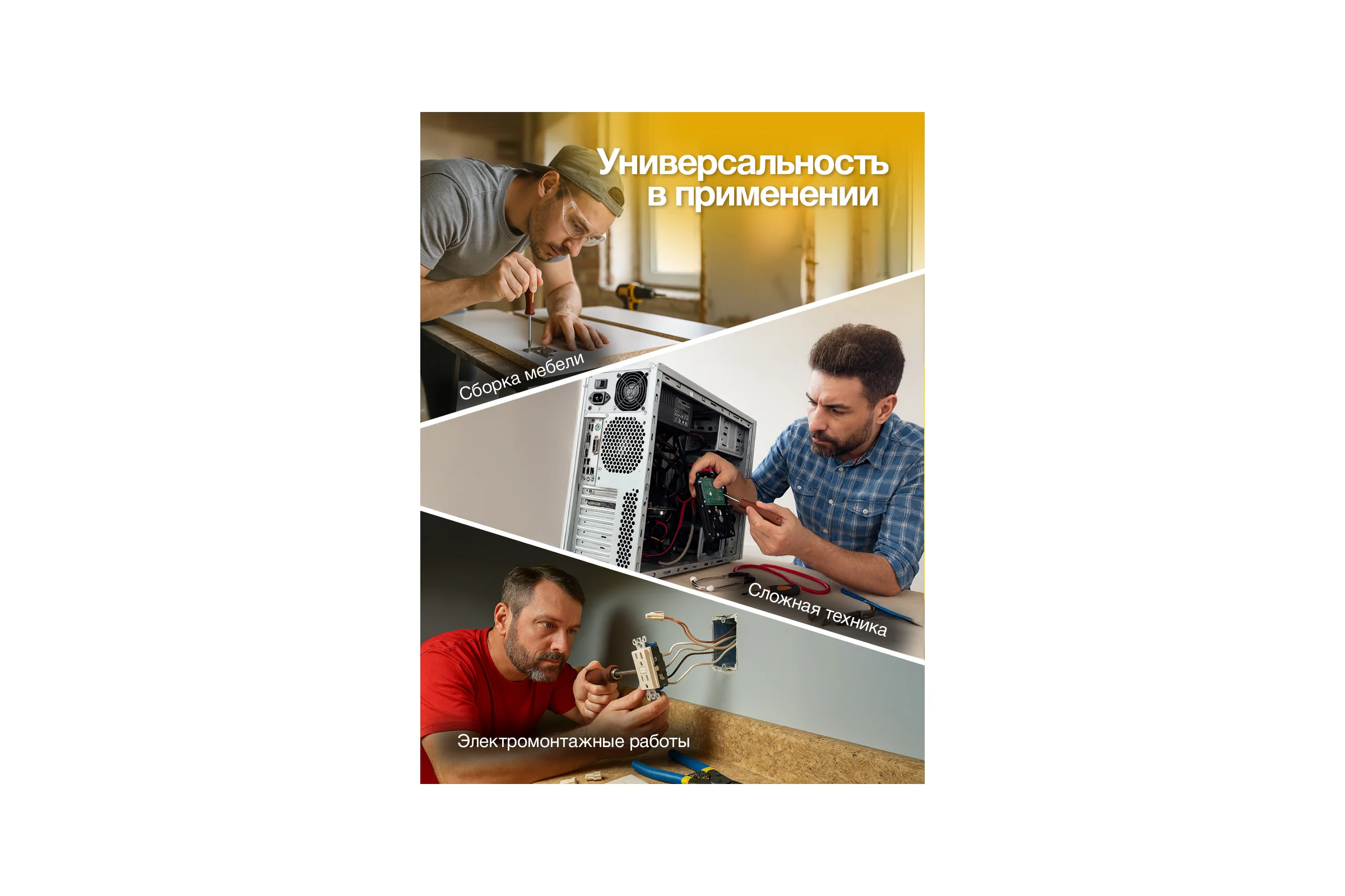 Отвертки FORSTIME набор 4 предмета FT-7004B(65989)