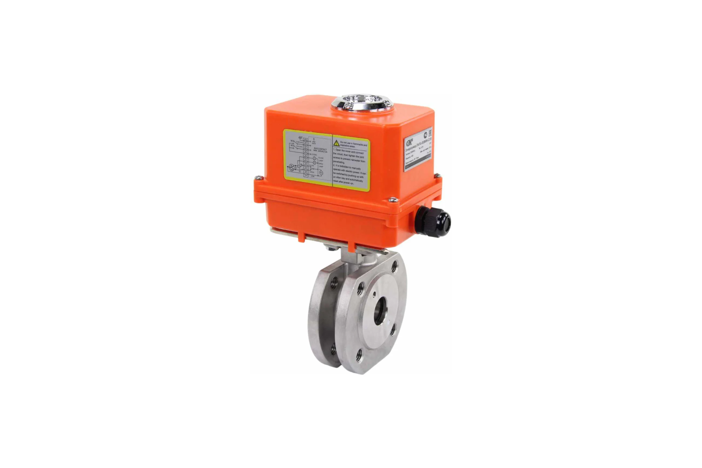 Шаровой кран DN.ru КШмФП.316.200 Ду25 Ру16 электропривод QT-003 MINI 220В D160-01734