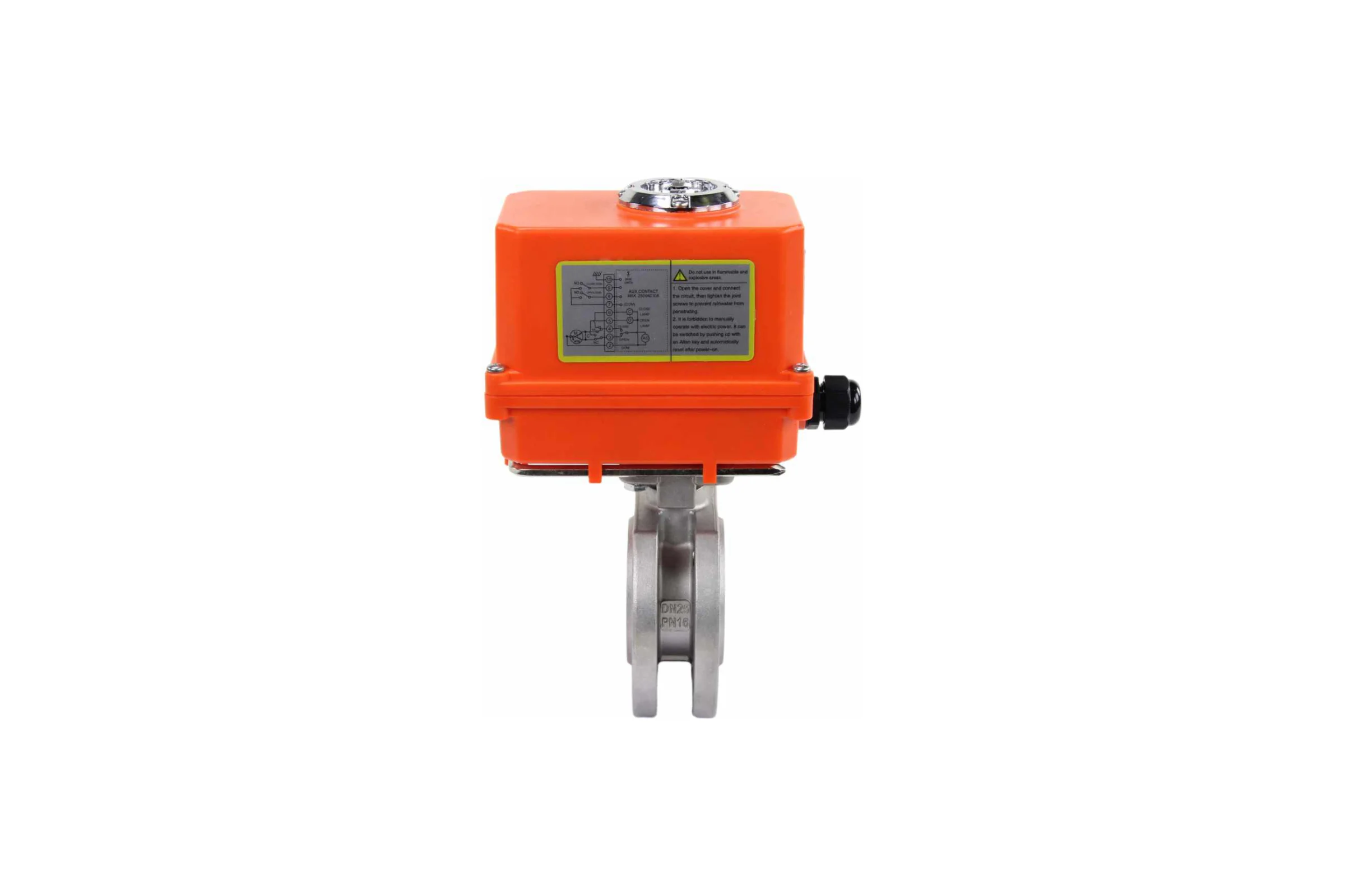 Шаровой кран DN.ru КШмФП.316.200 Ду25 Ру16 электропривод QT-003 MINI 220В D160-01734