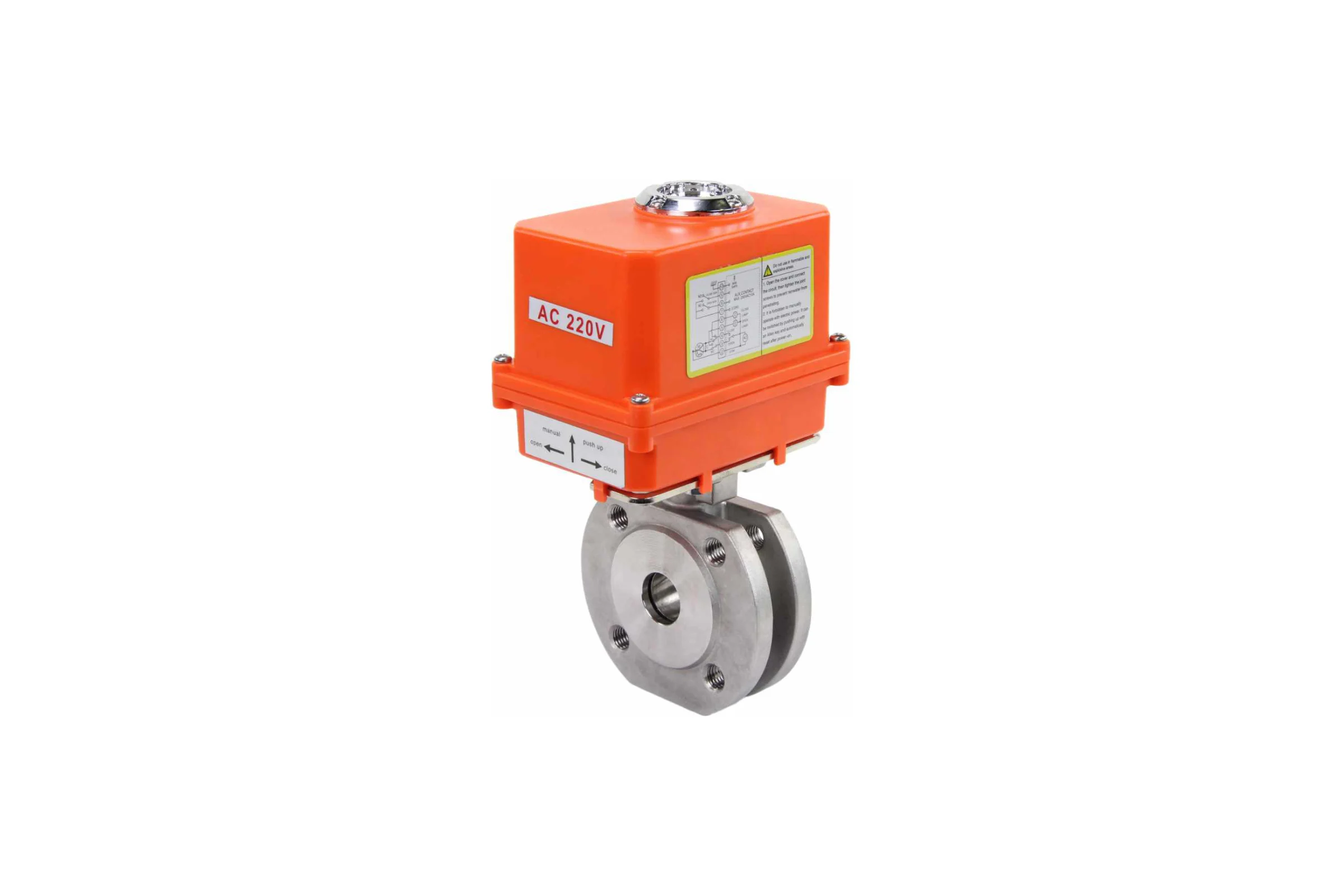 Шаровой кран DN.ru КШмФП.316.200 Ду25 Ру16 электропривод QT-003 MINI 220В D160-01734