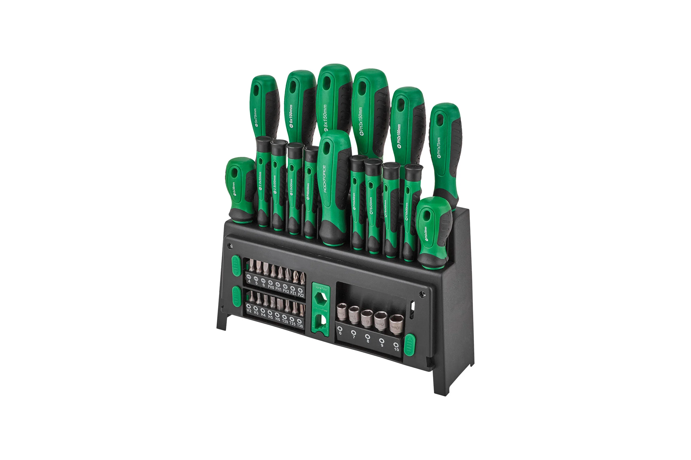 Отвертки в комплекте с битами Rockforce набор 39 предметов RF-7039(66008)