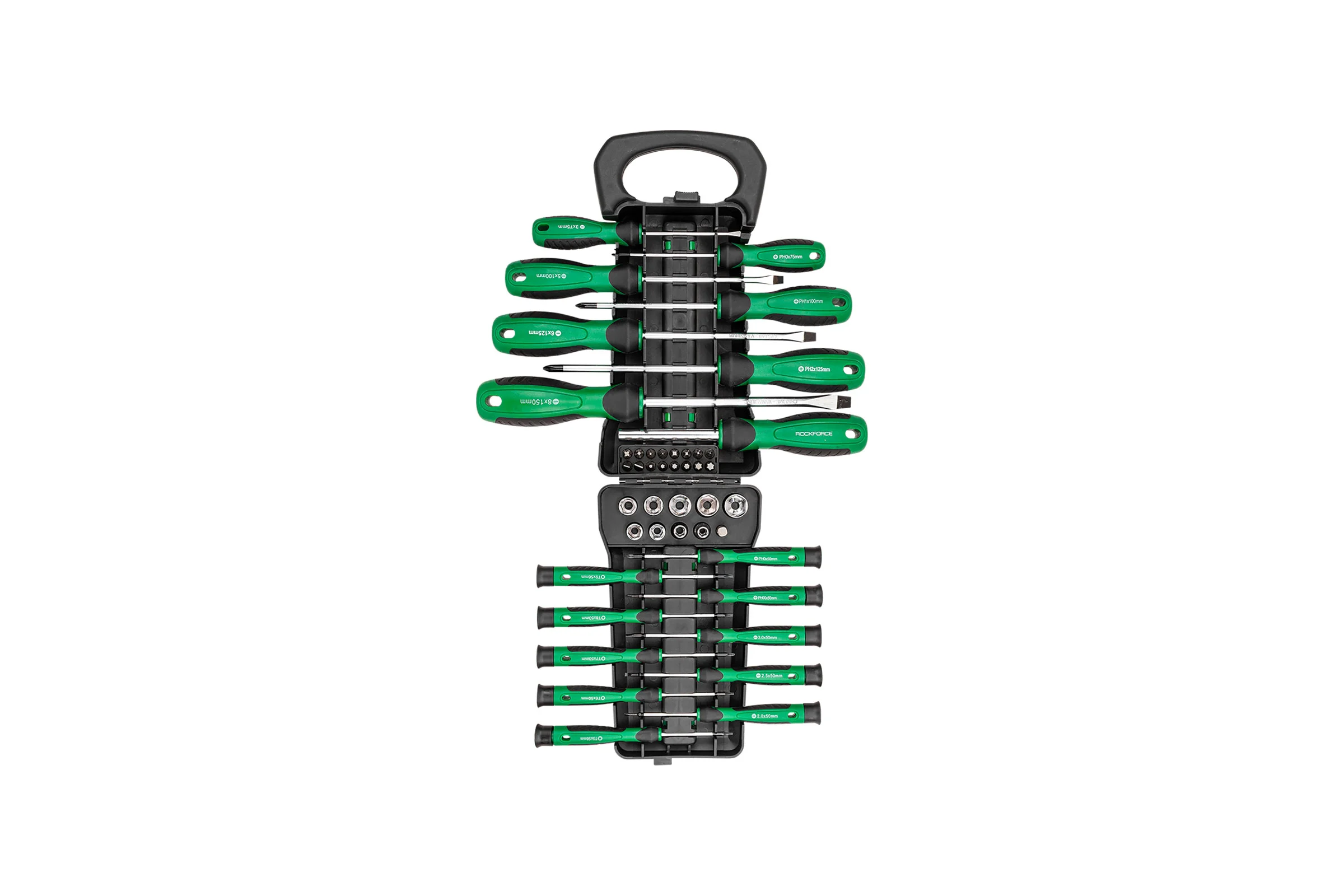 Отвертки в комплекте с битами Rockforce набор 44 предмета RF-7044(66009)