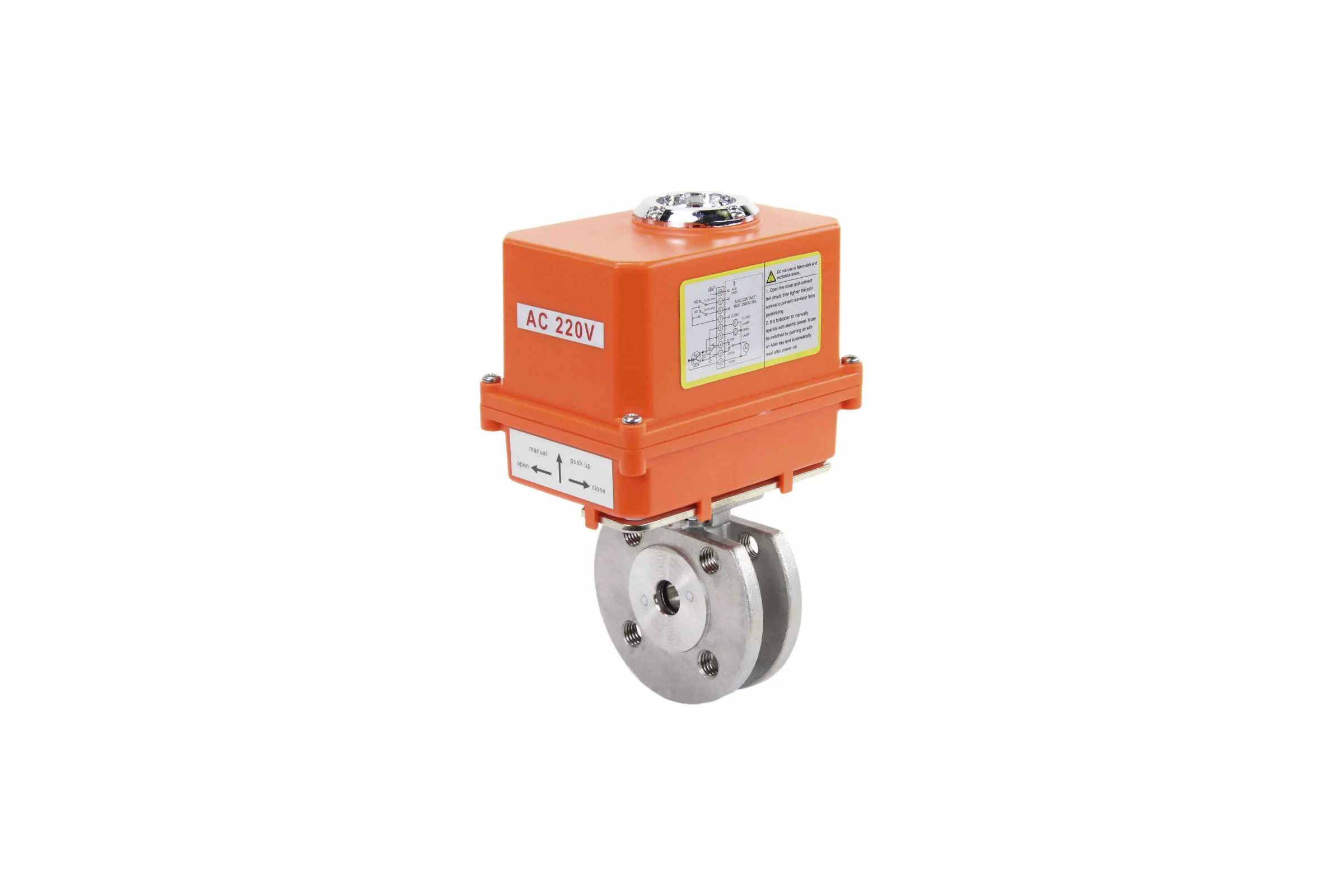 Шаровой кран DN.ru КШмФП.316.200 Ду15 Ру16 электропривод QT-003 MINI 220В D160-01672