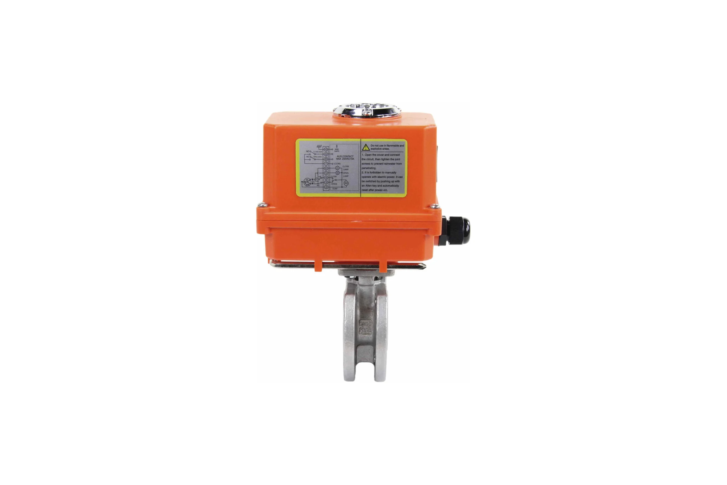 Шаровой кран DN.ru КШмФП.316.200 Ду15 Ру16 электропривод QT-003 MINI 220В D160-01672