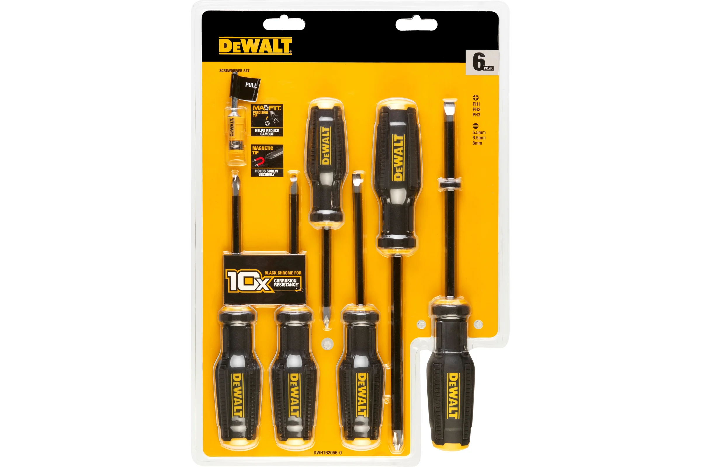 Набор из 6 отверток Dewalt DWHT62056-0