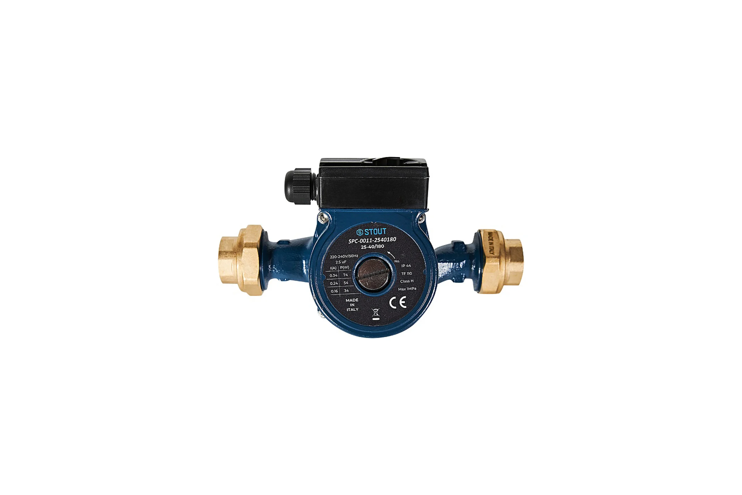 Циркуляционный насос STOUT SPC-0011-2540180 25-40/180 220/240V 50Hz с латун RG0093JHDQRMNN
