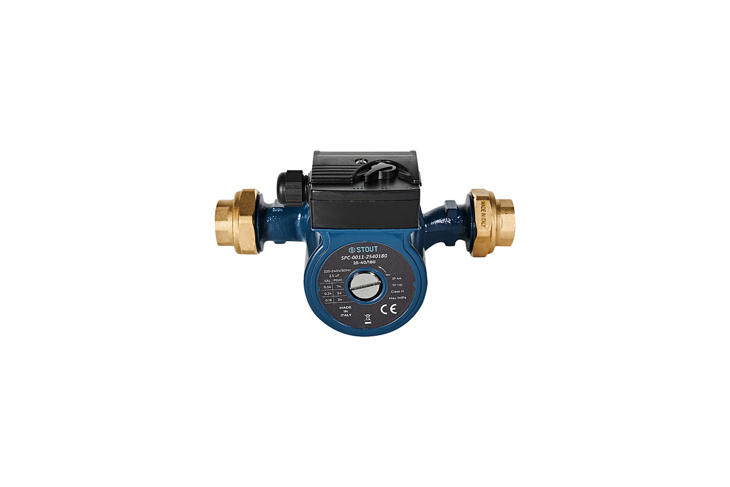 Циркуляционный насос STOUT SPC-0011-2540180 25-40/180 220/240V 50Hz с латун RG0093JHDQRMNN