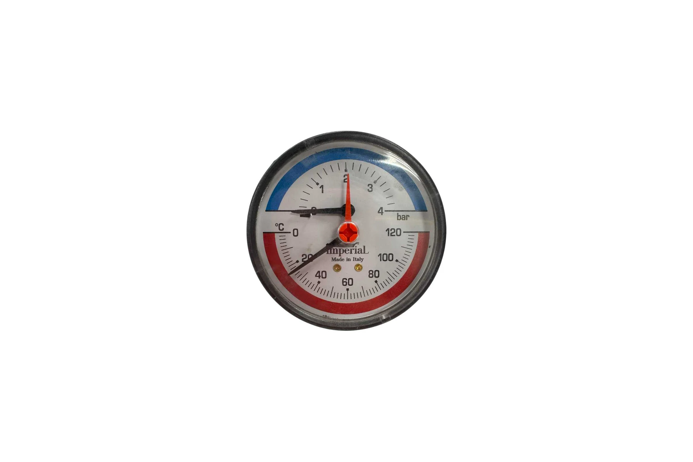 Термоманометр горизонтальный Imperial 80- 1/2-120C- 4bar 894.04