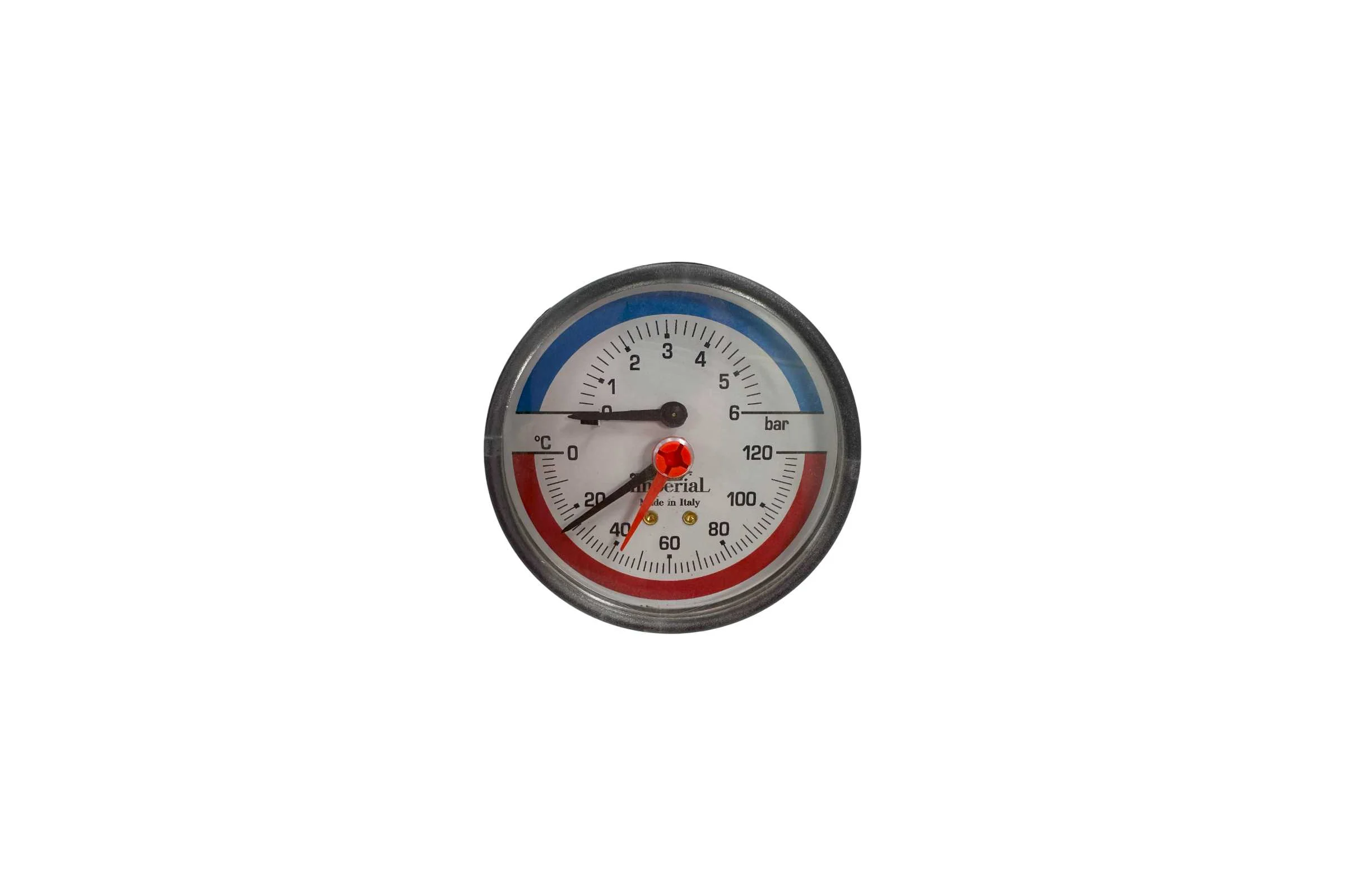 Термоманометр горизонтальный Imperial 80- 1/2-120C- 6bar 894.06