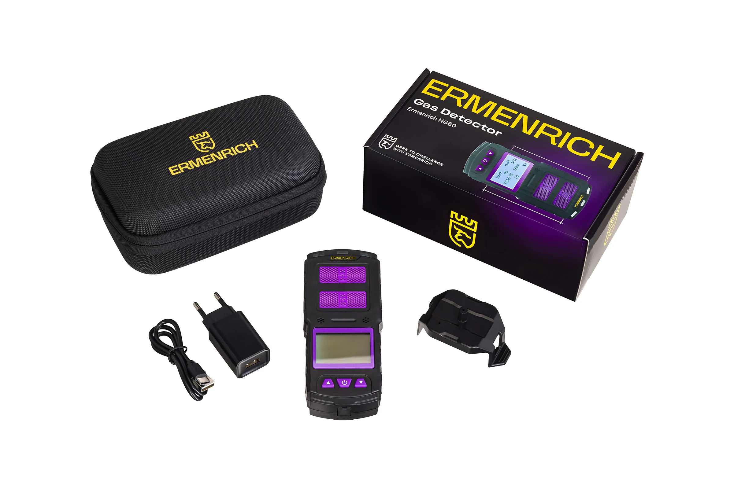 Детектор газа Ermenrich NG60, фиолетовый 84760