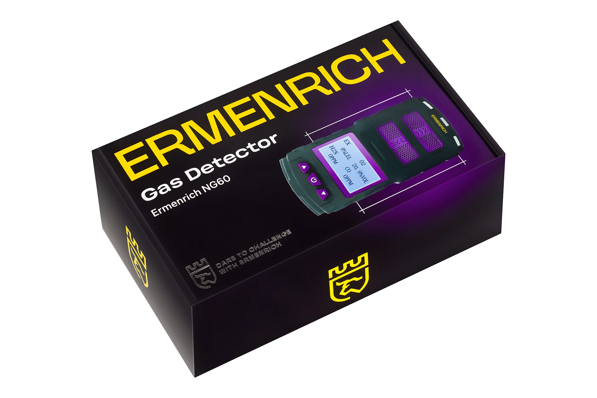 Детектор газа Ermenrich NG60, фиолетовый 84760