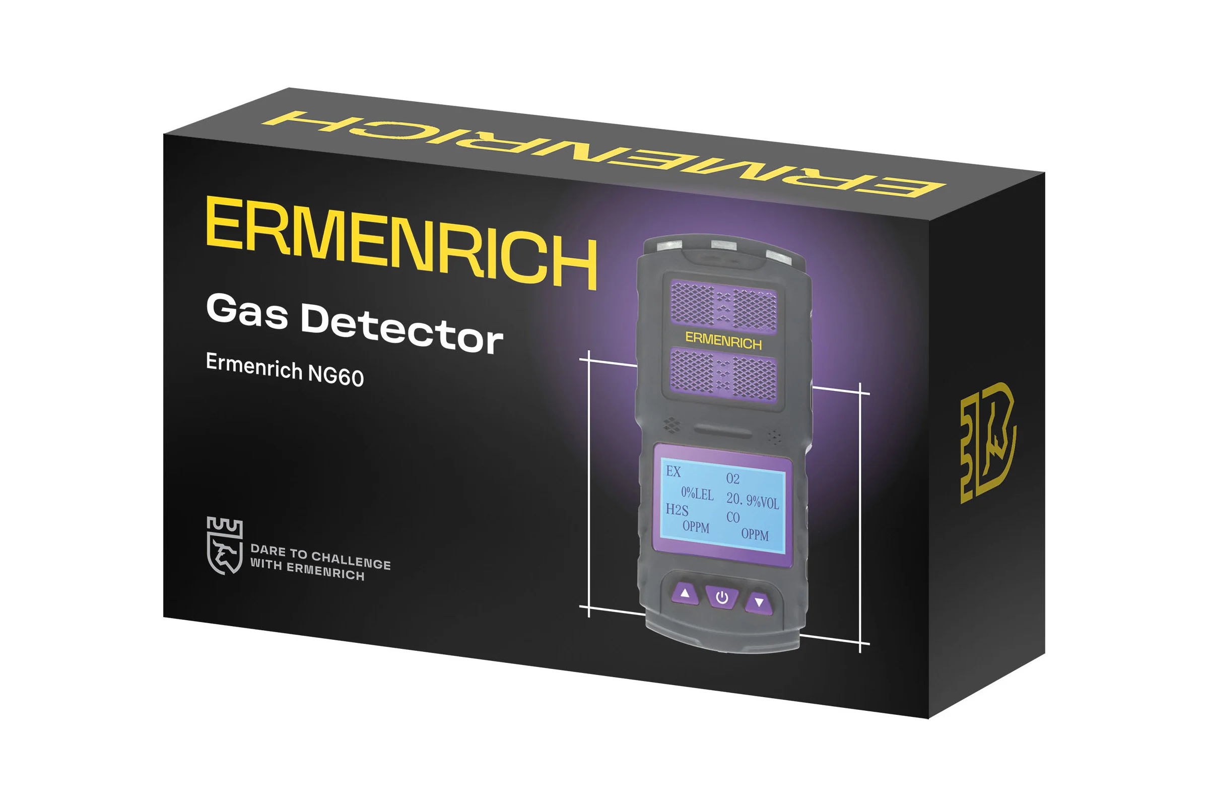 Детектор газа Ermenrich NG60, фиолетовый 84760