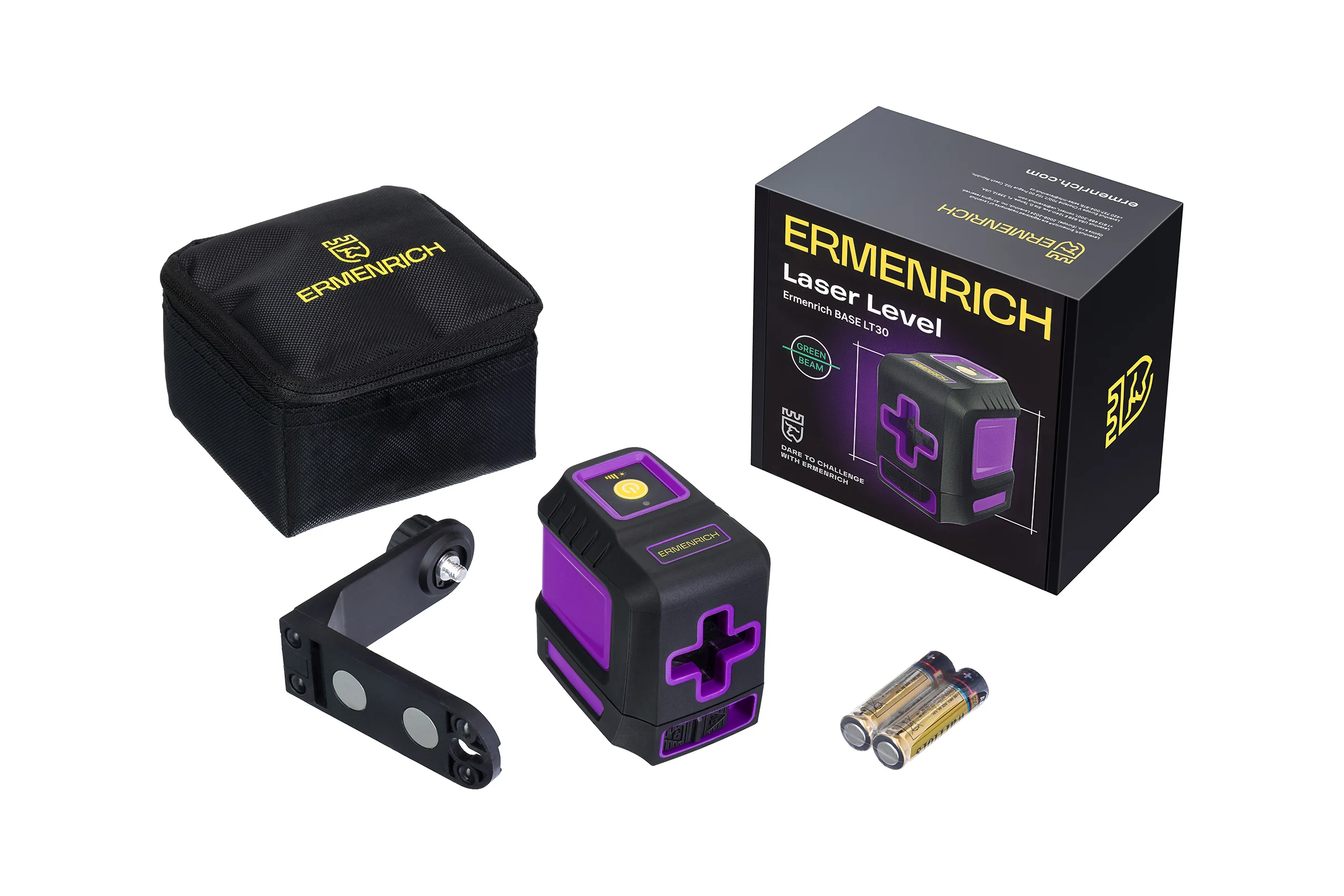 Лазерный уровень Ermenrich BASE LT30, фиолетовый 84690