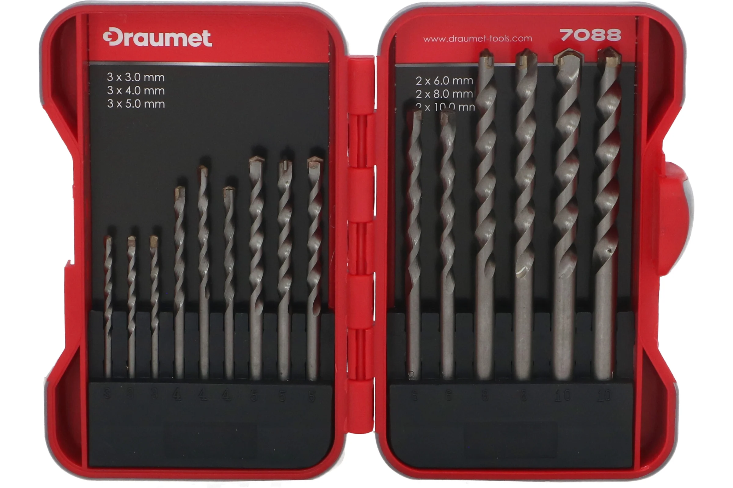 Комплект сверл по бетону DRAUMET 15 шт. 7088/ D225-03