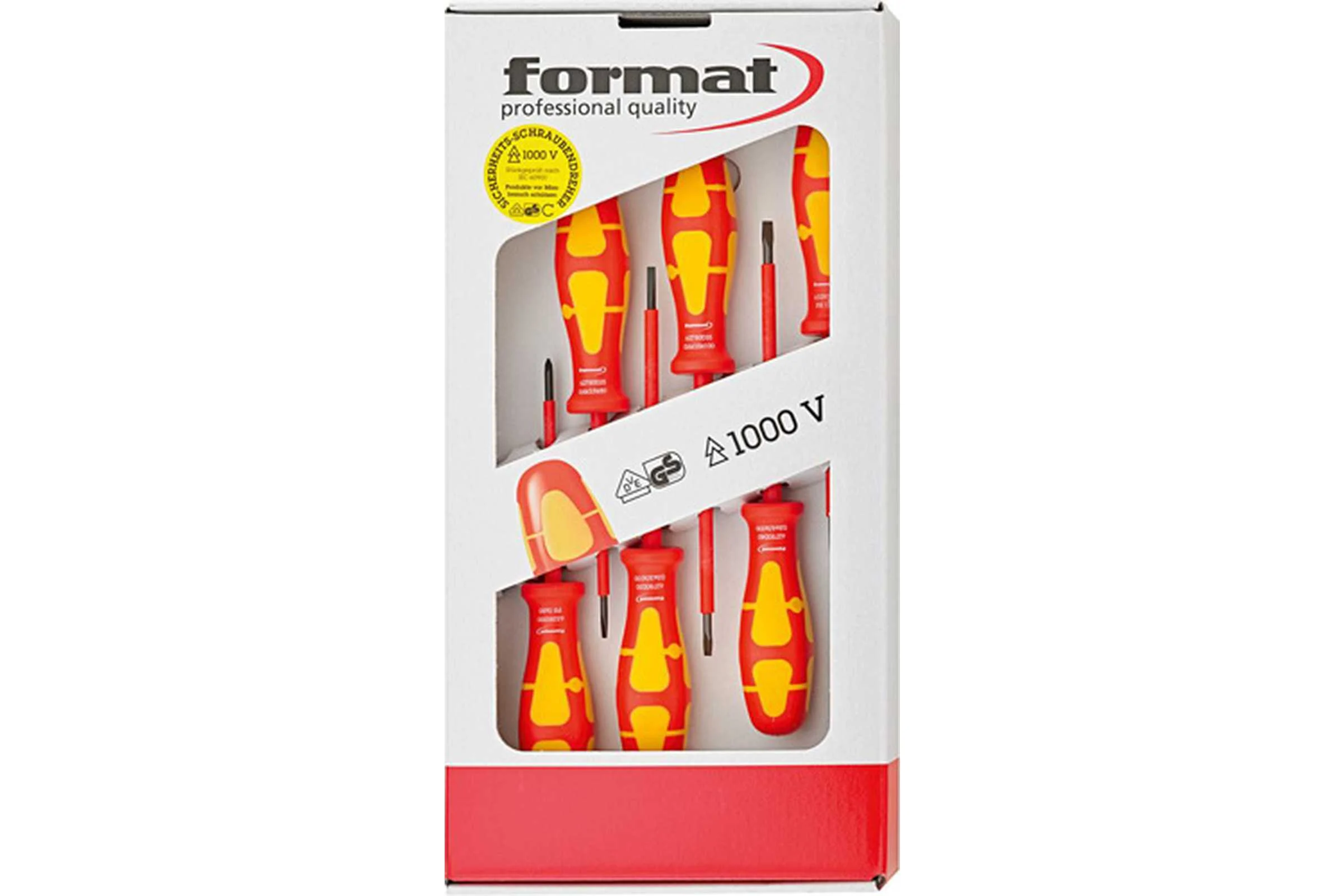 Набор отверток диэлектрический FORMAT VDE SL, PH, 6 пр. 6354 0040