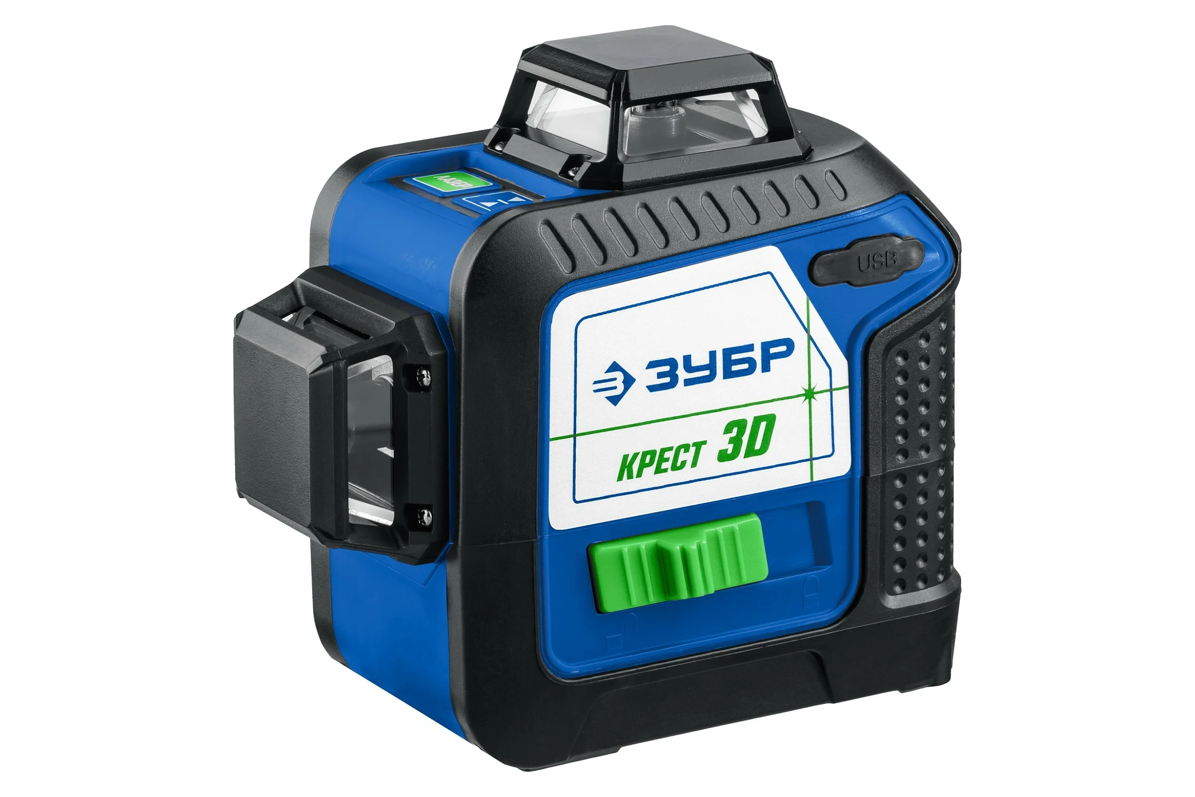 Лазерный нивелир ЗУБР КРЕСТ 3D 34909