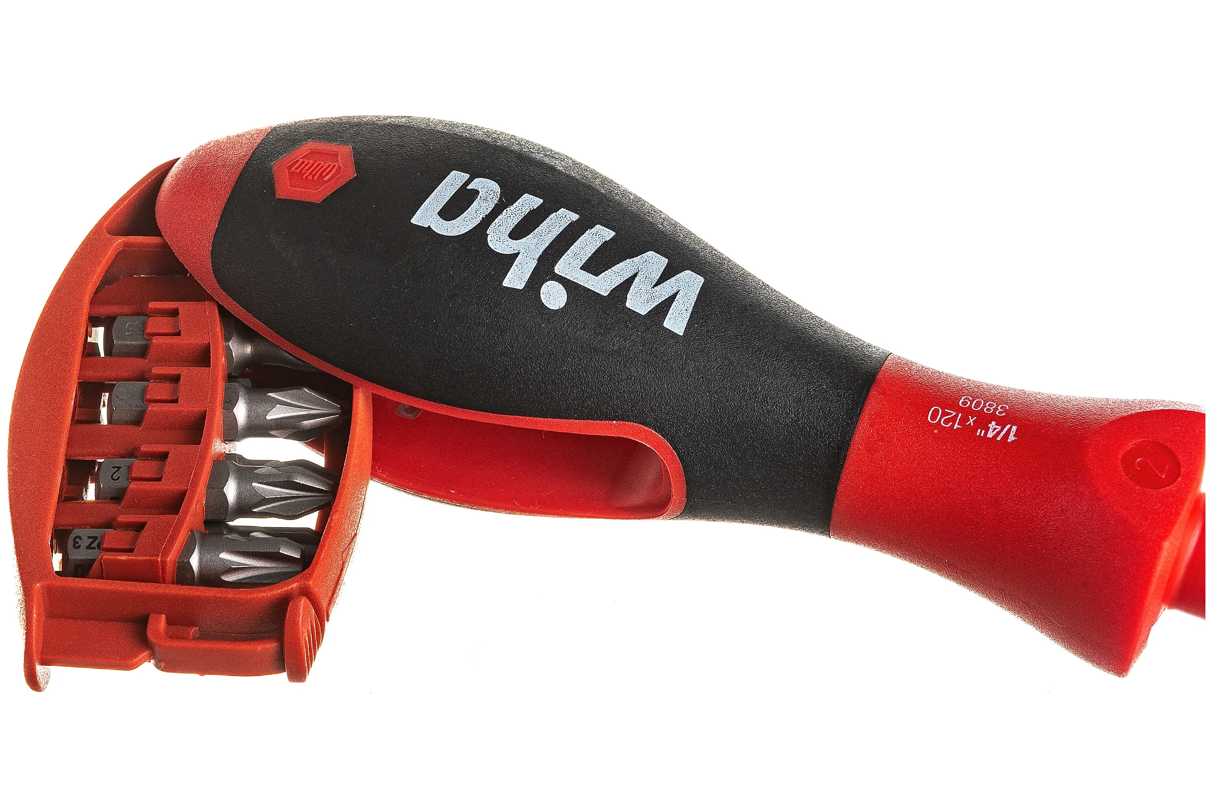 Отвертка-битодержатель Wiha SoftFinish-Magaziner 1/4 SL/PZ 32904